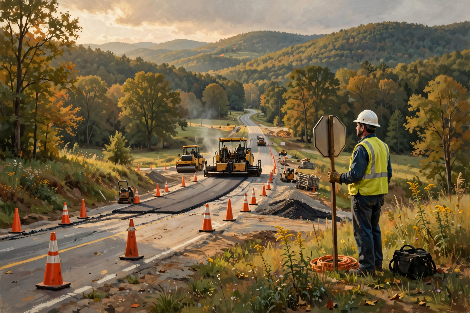 Illustration for 🚧 On the Roads: Flaggers Today, Tunnel Work Tonight