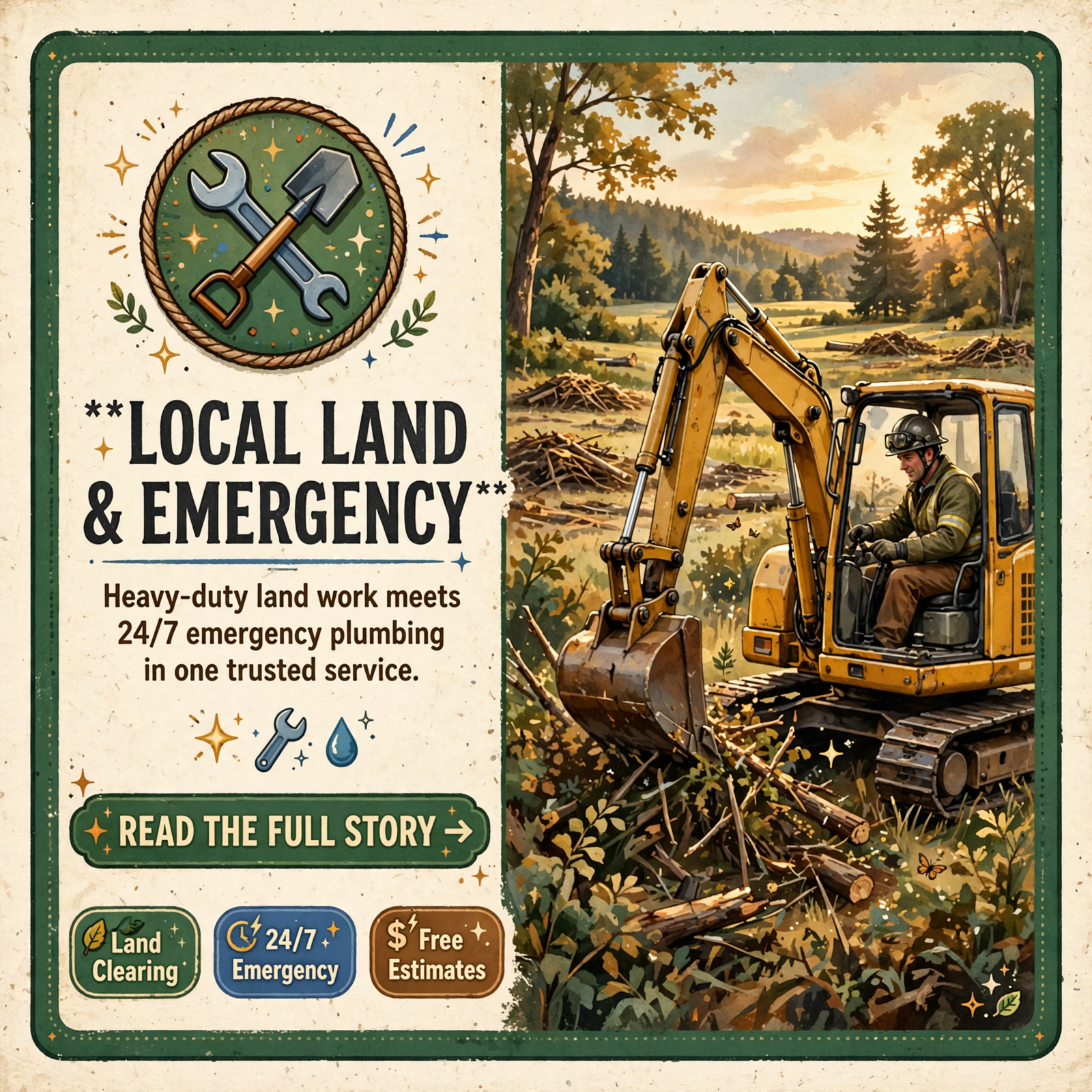 Featured image for "🛠️ McNeese Land Management Brings Brush Cutting & Emergency Services to Dunlap Area"