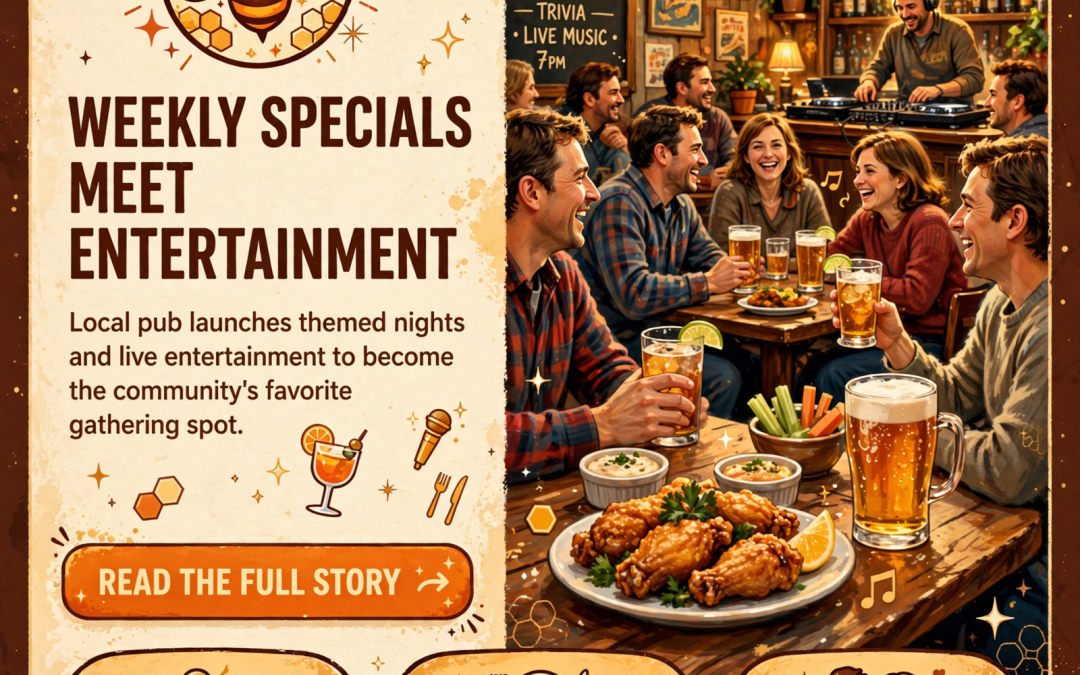 🐝 Weekly Specials & Entertainment at The Bee’s Knees