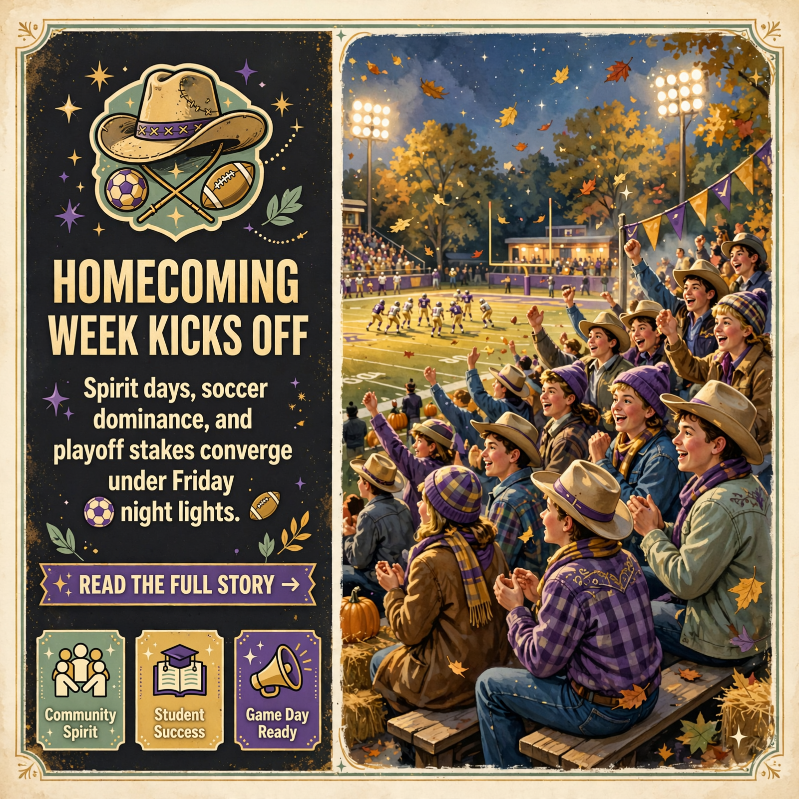 Featured image for "🏫 Wild West Wednesday: Lady Indians Roll 9-0, Homecoming Friday"