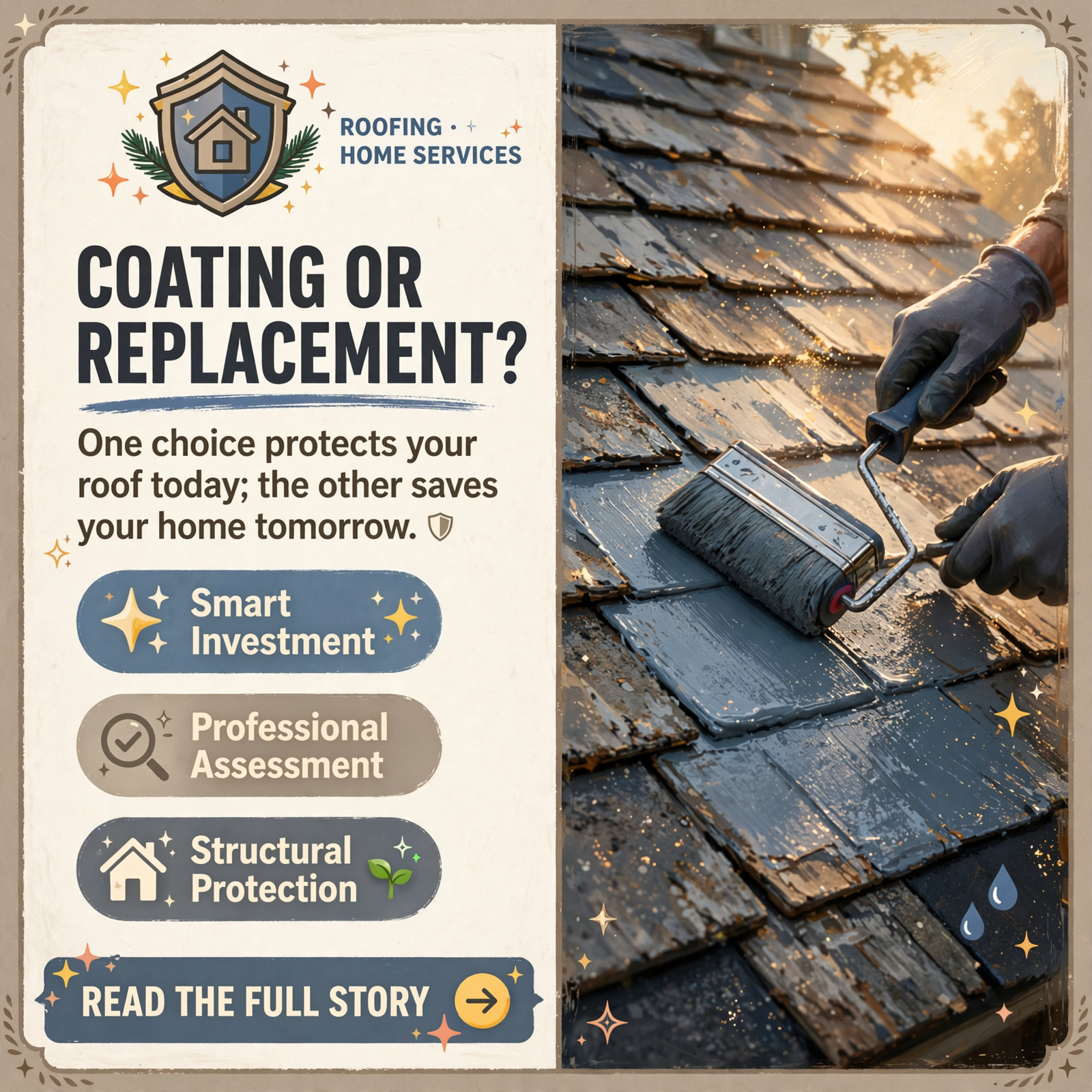 Featured image for "🏠 Roof Coating vs. Roof Replacement: What Dayton Homeowners Need to Know"