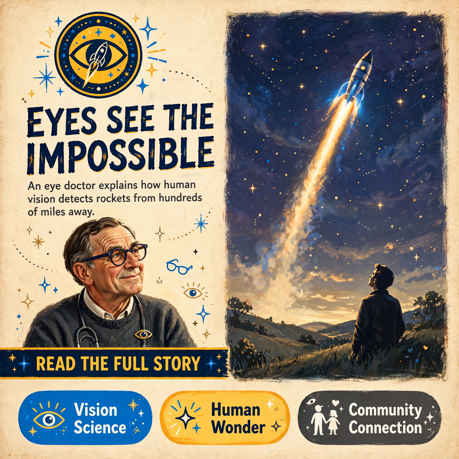 Featured image for "👁️ Local Eye Care Provider Shares the Science Behind Seeing a Rocket Launch from Hundreds of Miles Away"