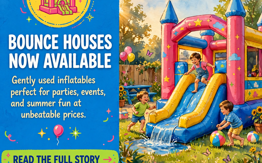 🎪 Used Bounce Houses and Water Slide for Sale – Great Condition, Bulk Discount Available