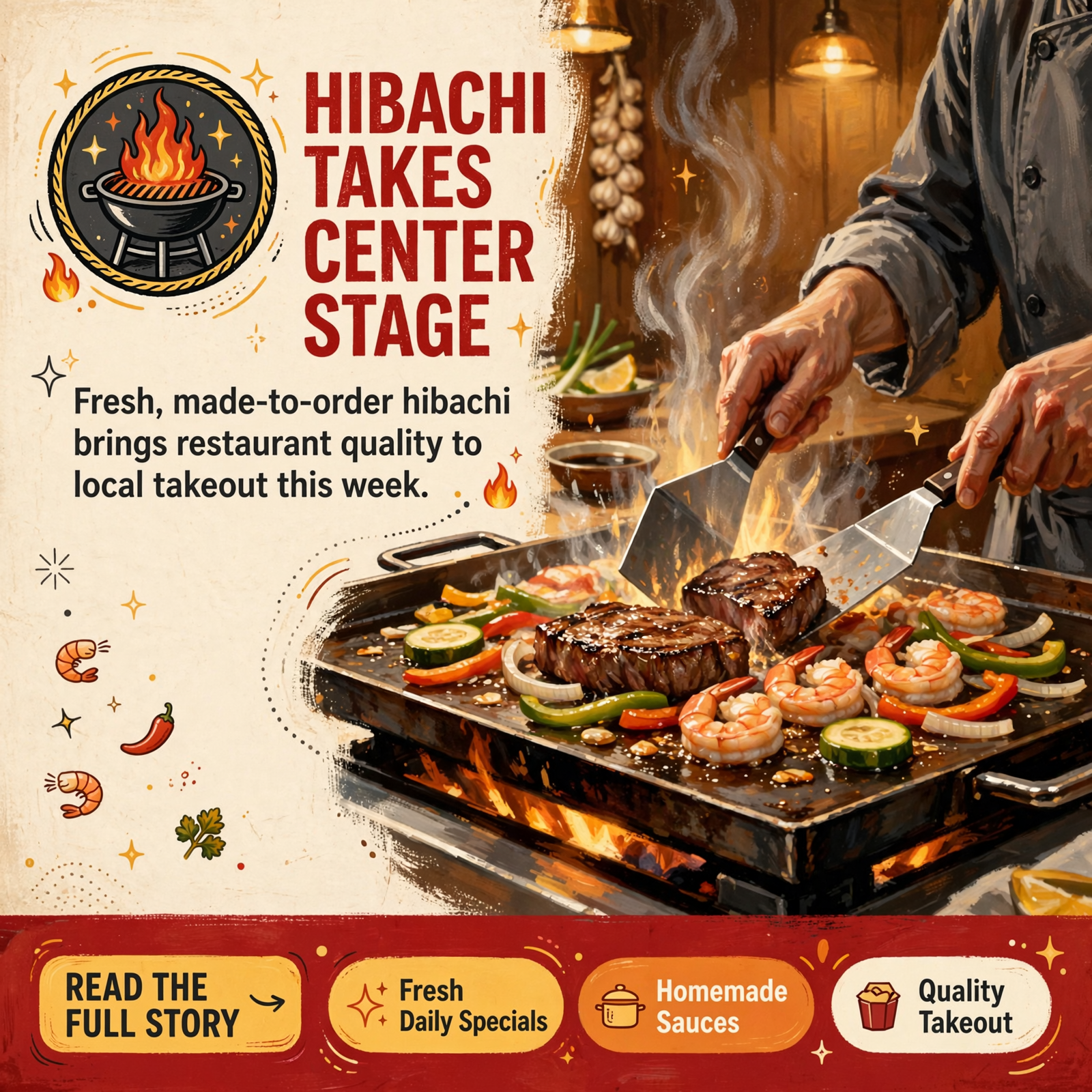 Featured image for "🍽️ Hibachi Takes Center Stage at Yum Yums Take Out Cafe in South Pittsburg"