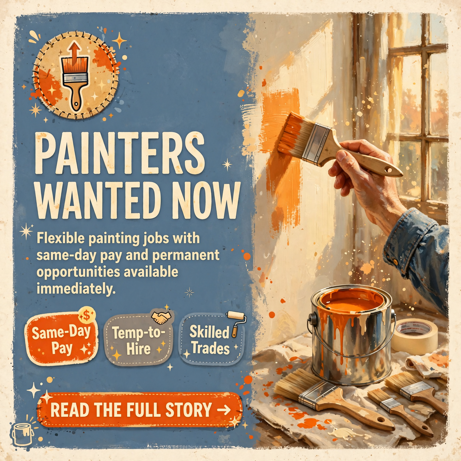 Featured image for "🎨 Labor Finders Chattanooga Now Hiring Painters - Daily Pay & Temp-to-Hire Options Available"
