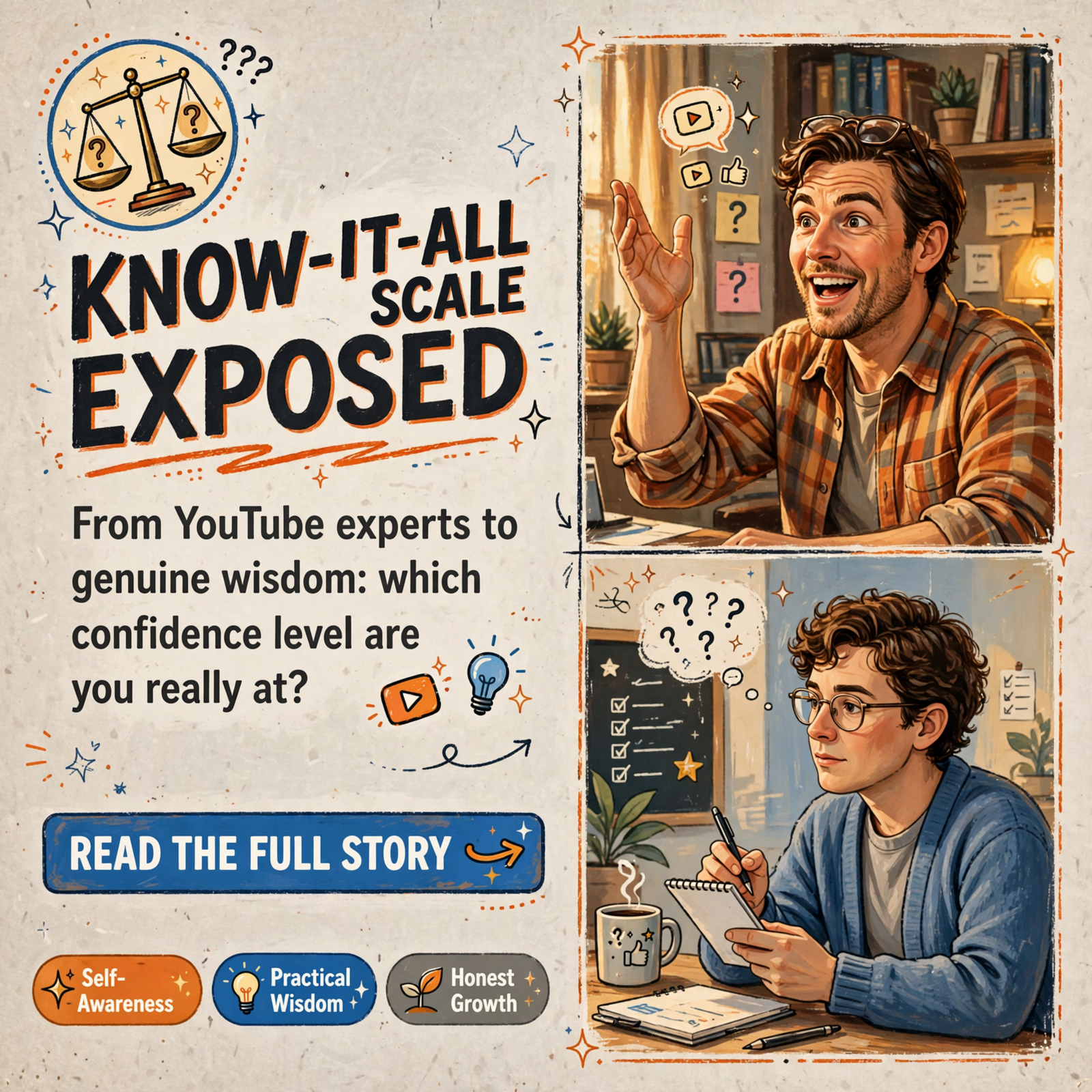Featured image for "🧠 The Know-It-All Scale: 10 Levels of Human Expertise, From Clueless to Genuinely Wise"