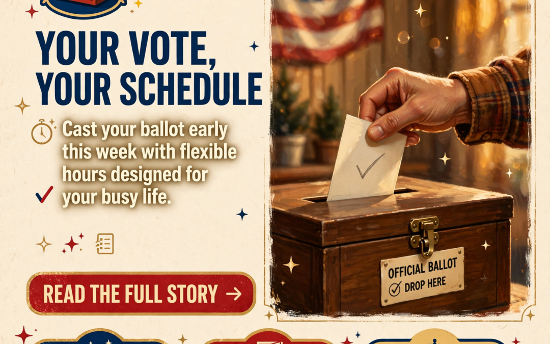 🗳️ Early Voting Begins Wednesday, October 14