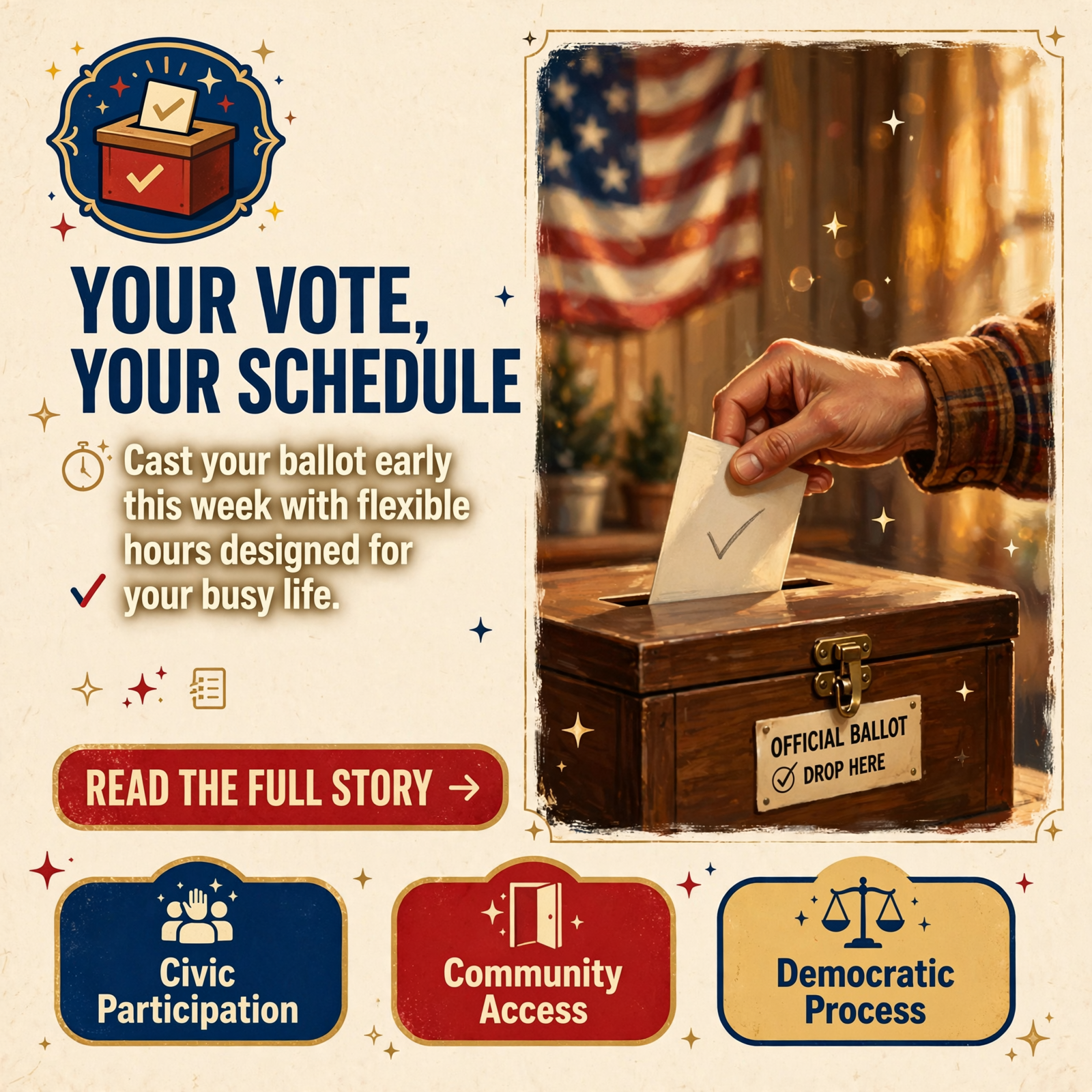 Featured image for "🗳️ Early Voting Begins Wednesday, October 14"