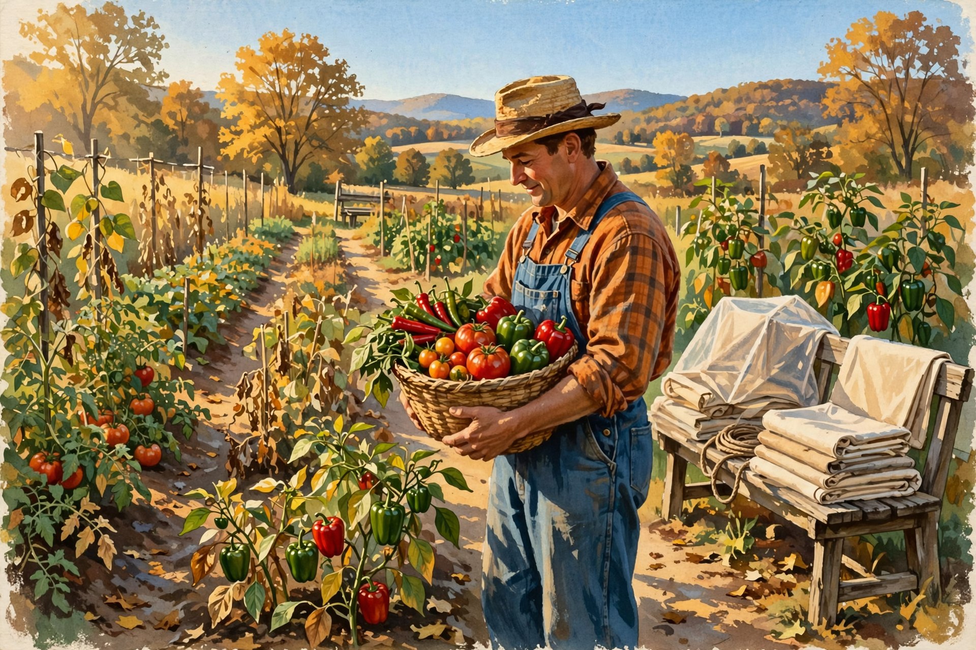 Illustration for 🌾 Last Warm Days to Pick and Cover: Frost Saturday Night, Prussic Acid Timing, and a Hay Inventory Check — Your Farm & Garden Report