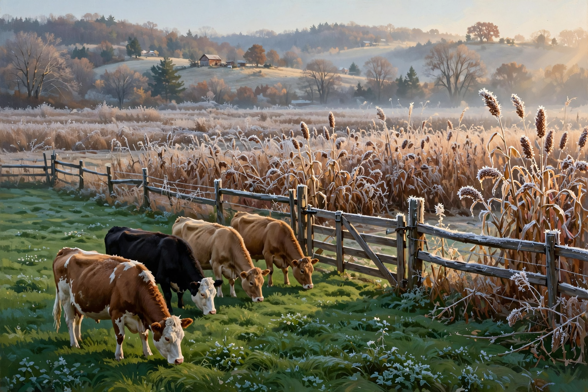 Illustration for 🐄 After the First Frost: Give Johnsongrass Two Weeks Before the Cows Go Back