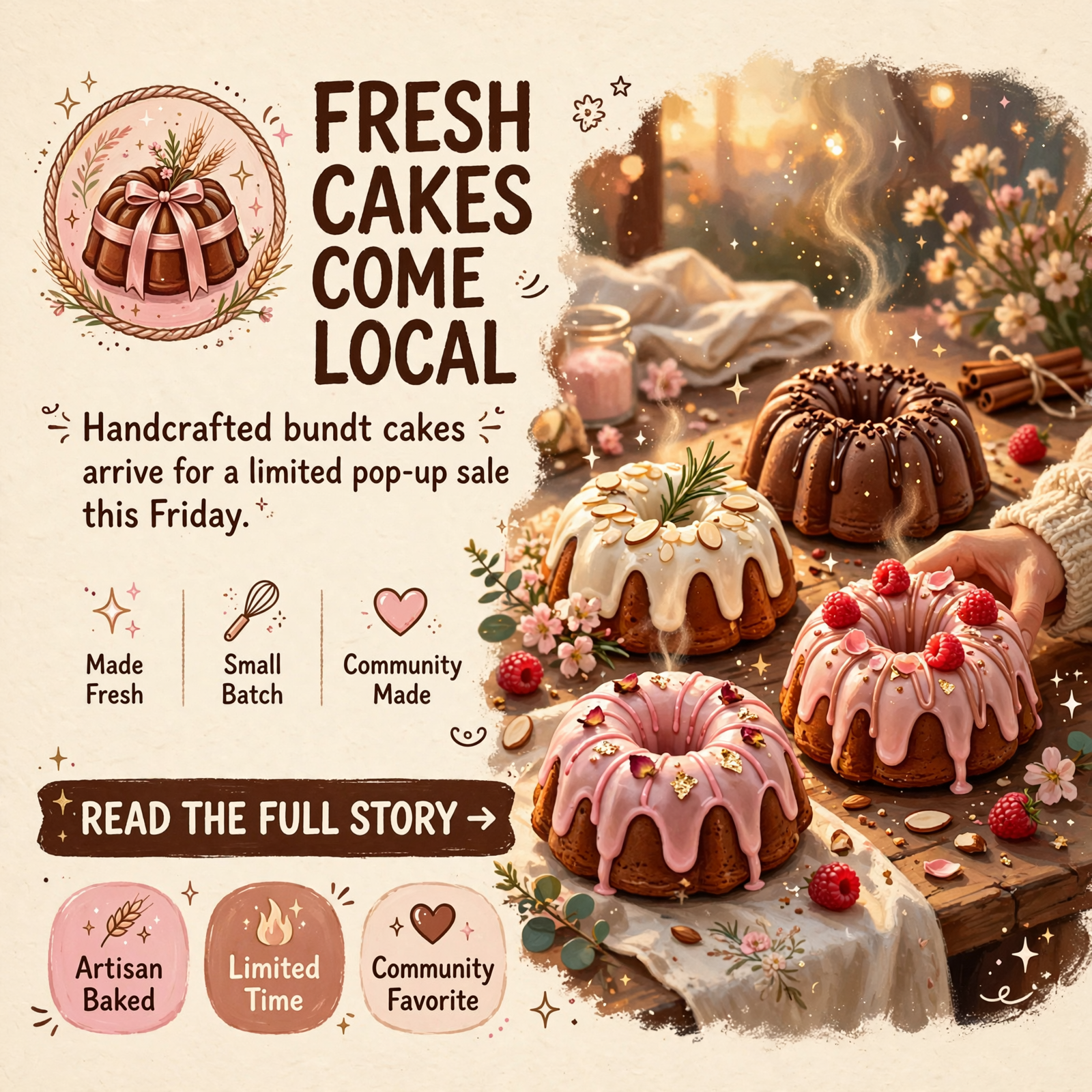 Featured image for "🧁 Nothing Bundt Cakes Brings Pop-Up Sale to Dunlap This Friday"