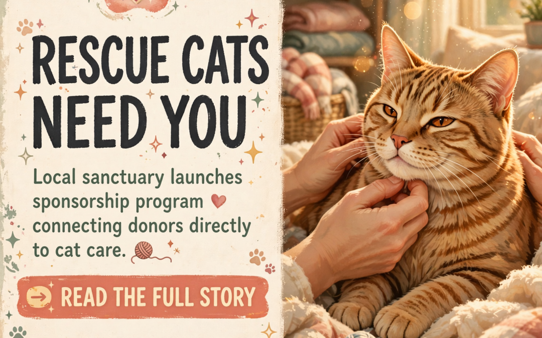 🐱 Hearts & Whiskers Rescue & Sanctuary Launches Cat Sponsorship Program in Chattanooga