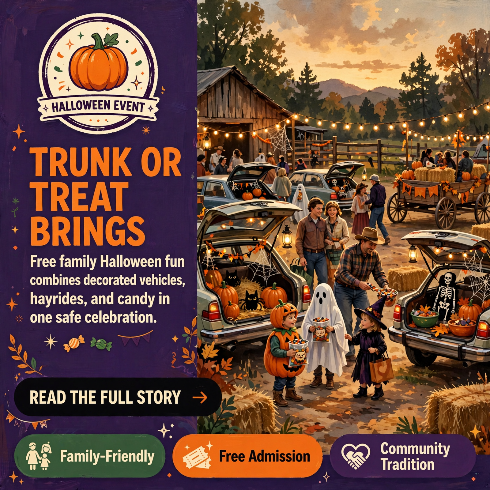 Featured image for "🎃 Trunk or Treat at White Oak Ranch in Dunlap - Free Halloween Fun for Families & Local Jeeps"