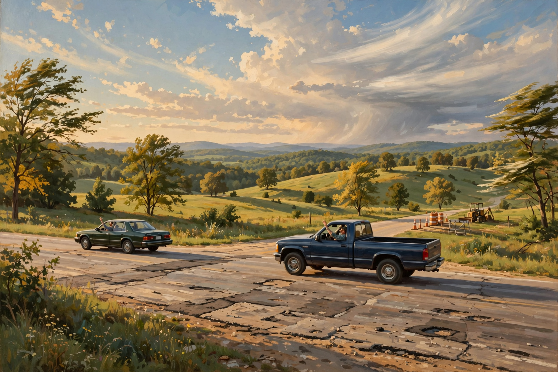 Illustration for 🚗 Two Night Notes, One Windy Day and a Long View