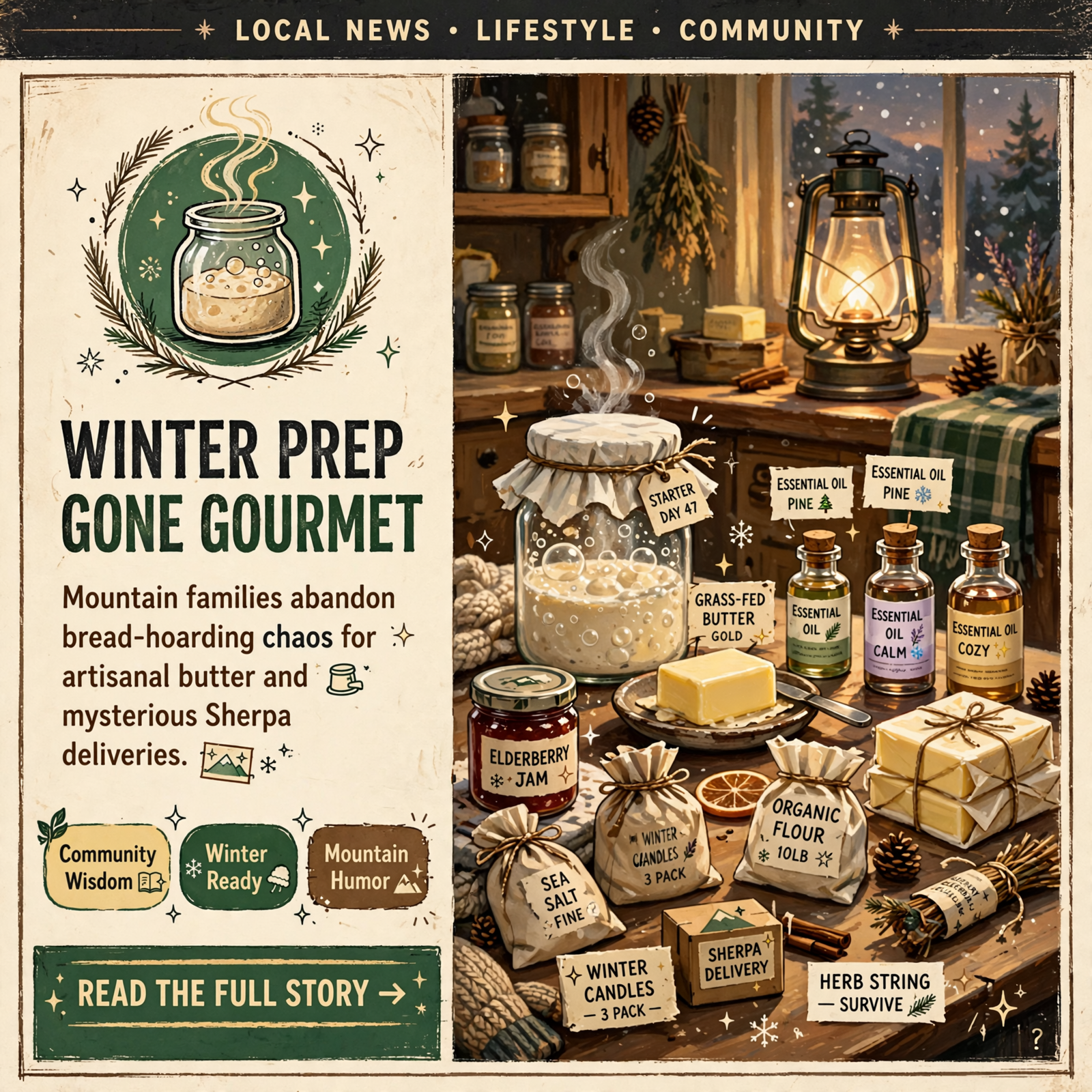 Featured image for "How to Survive a Sequatchie Valley Winter Without Buying All the Bread at Walmart"