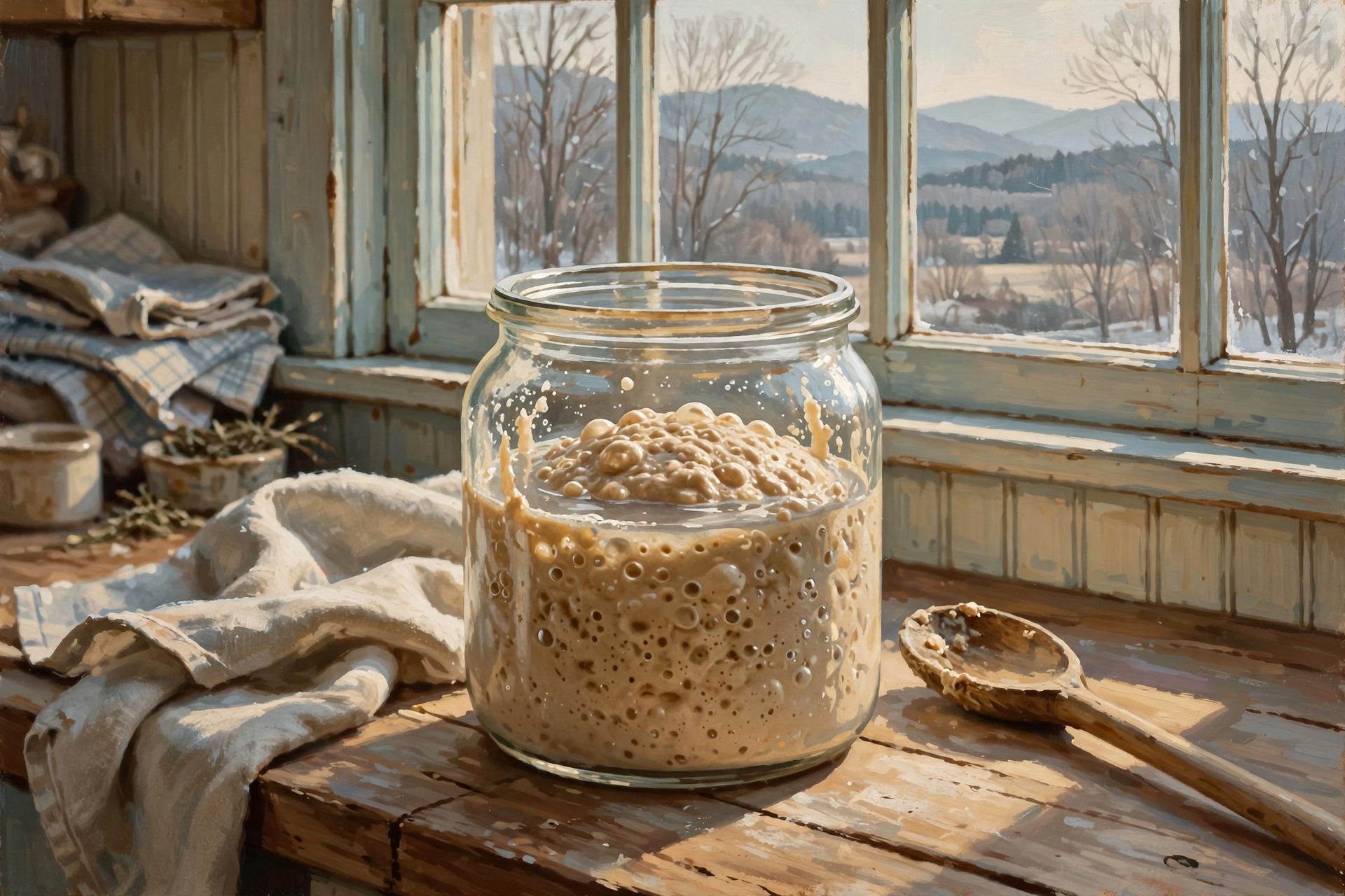 Illustration for The Sourdough Starter Must Survive