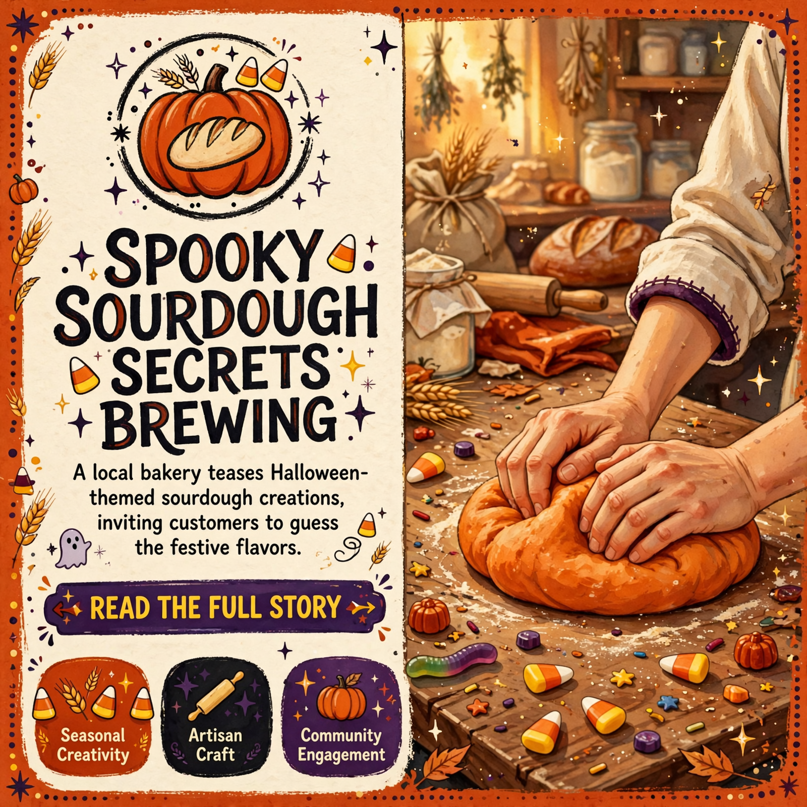 Featured image for "🎃 Field to Flour Sourdough Teases Halloween Collection with Spooky Sourdough Creations"