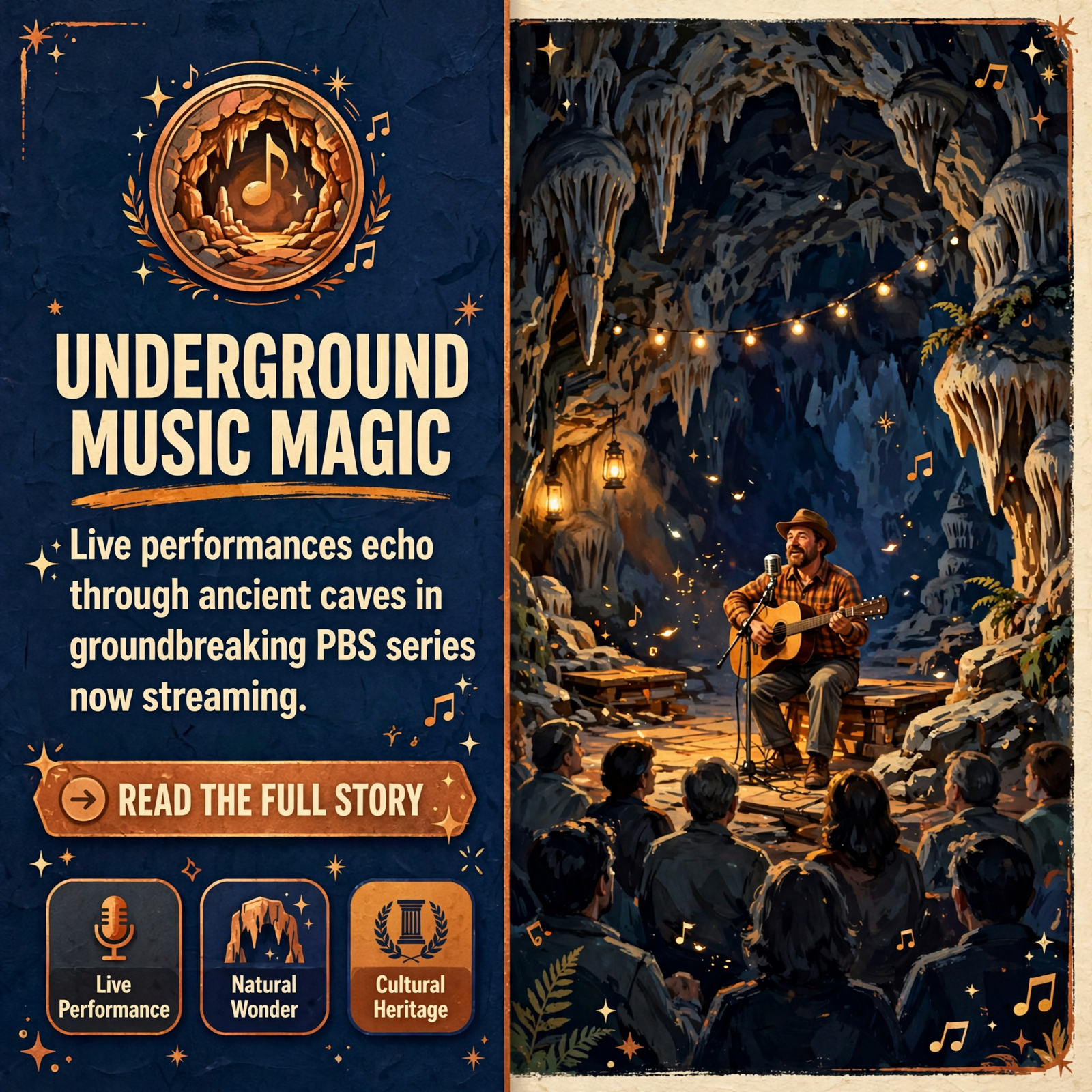 Featured image for "🎵 New Dangerfield's Episode of The Caverns Sessions Now Streaming on PBS"
