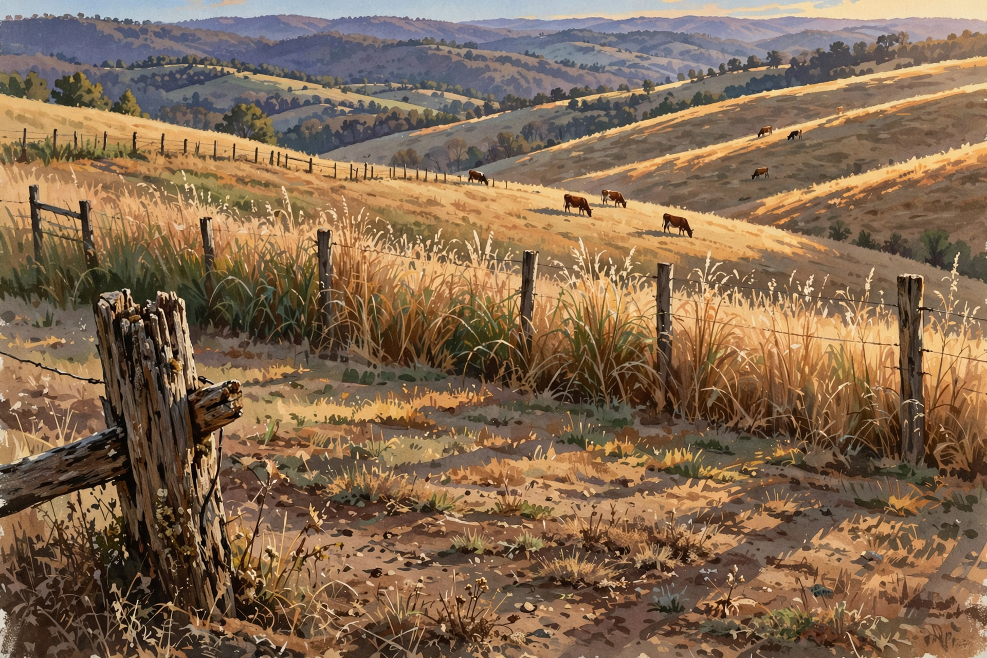 Illustration for 🐄 Pasture Notes: Still Dry Underfoot, and a Frost Rule for Cattle