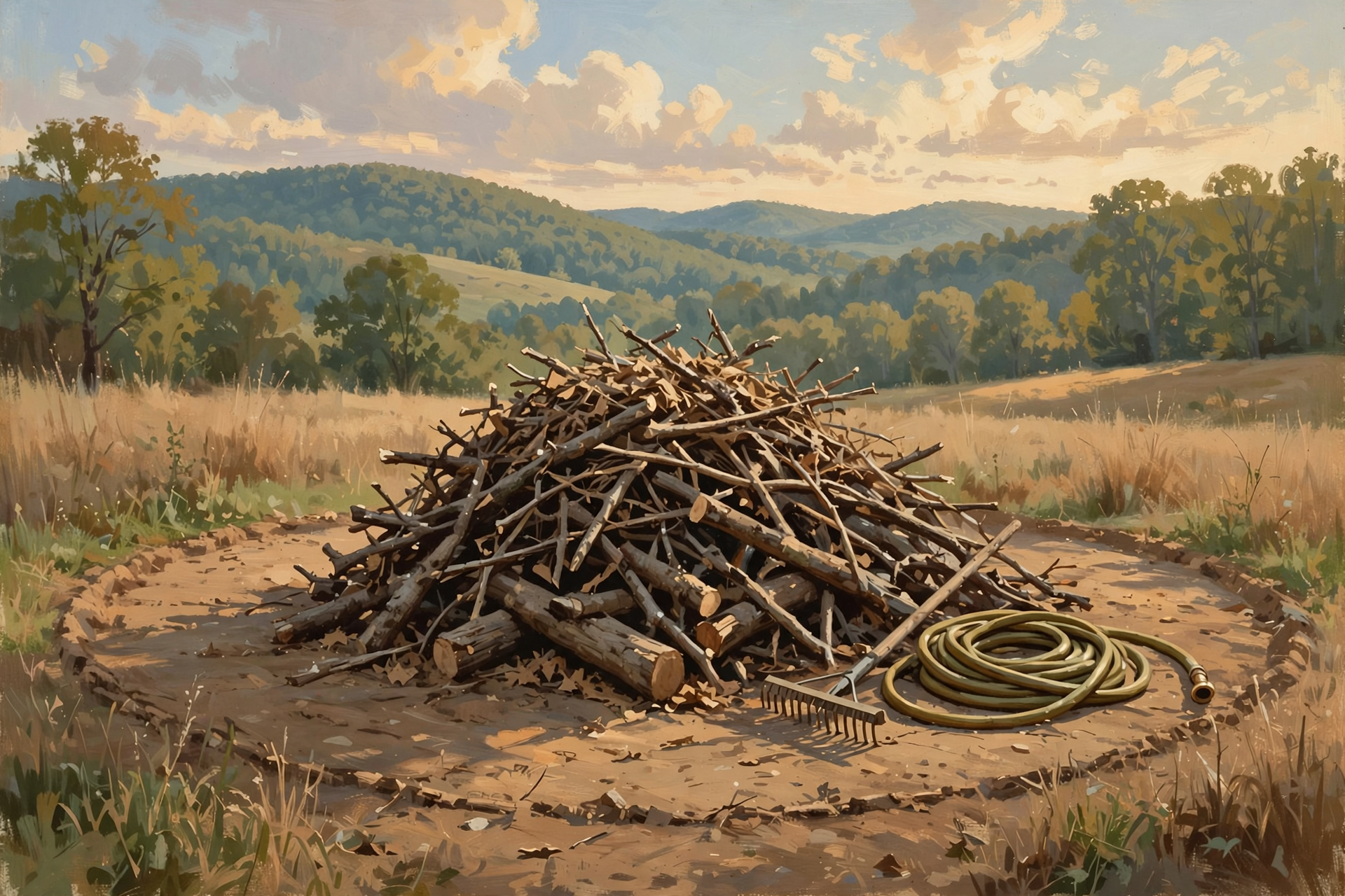 Illustration for 🔥 Burn Season Starts Tomorrow: Stack the Limbs Today, Burn on a Calm Day