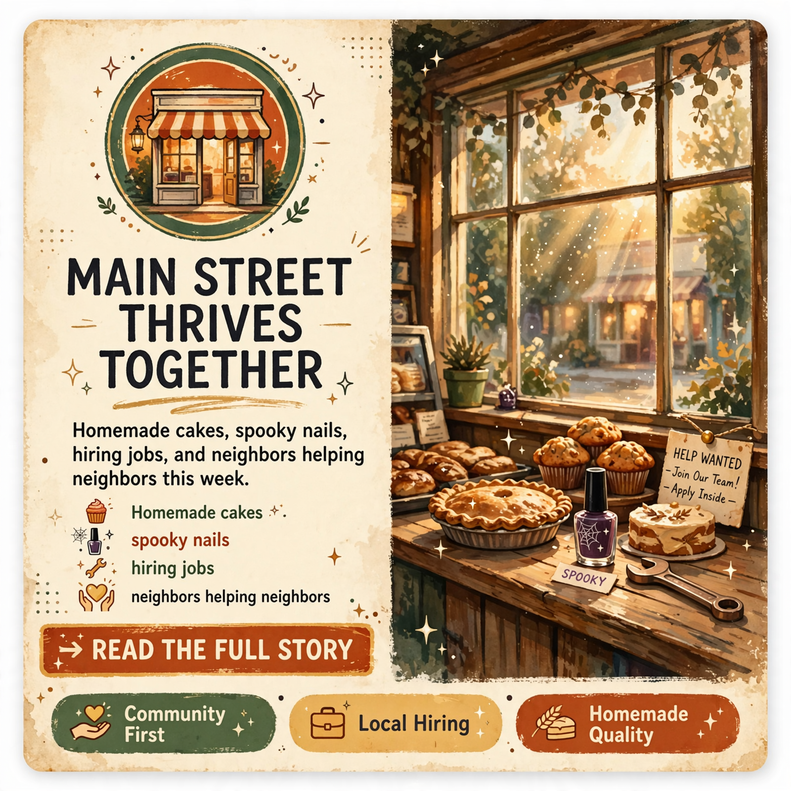 Featured image for "🏪 Coconut Cream Cakes, Halloween Nails and Who's Hiring: Your Main Street Roundup"