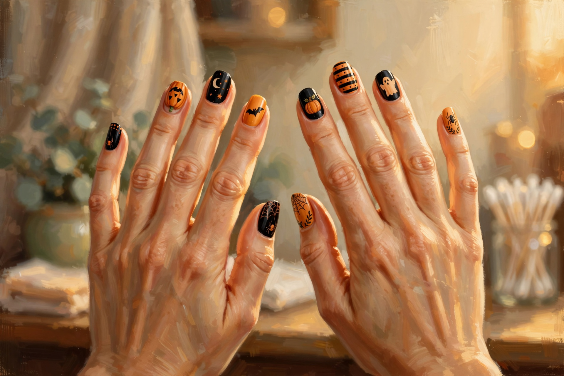 Illustration for 🎃 Pumpkin Orange on Your Fingertips: Halloween Nails at Nice Nails in Dunlap
