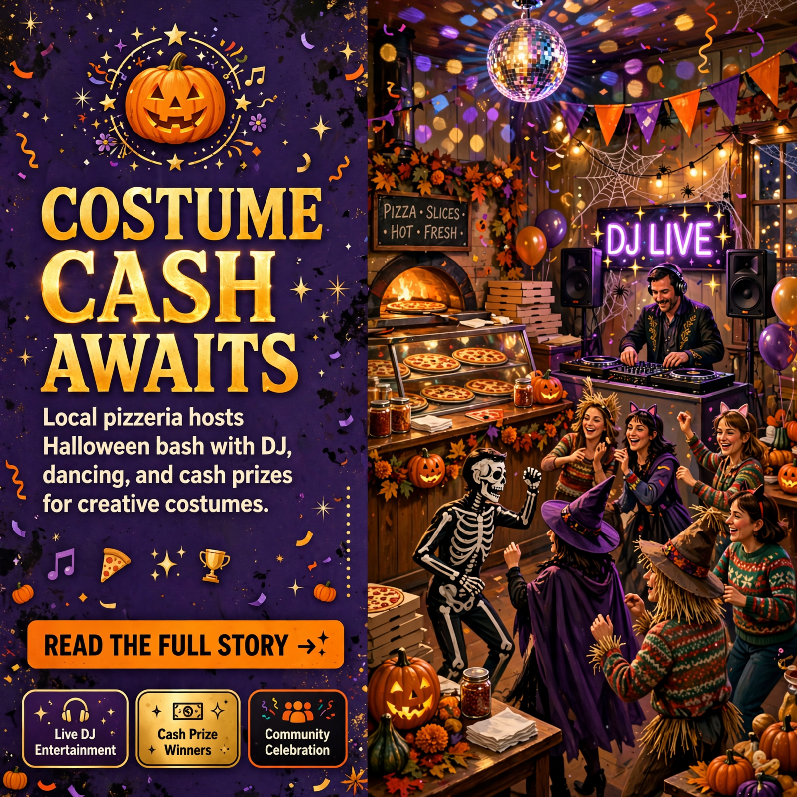 Featured image for "🎃 Halloween Party at New York Pizza Department - Costume Contest & DJ Entertainment"