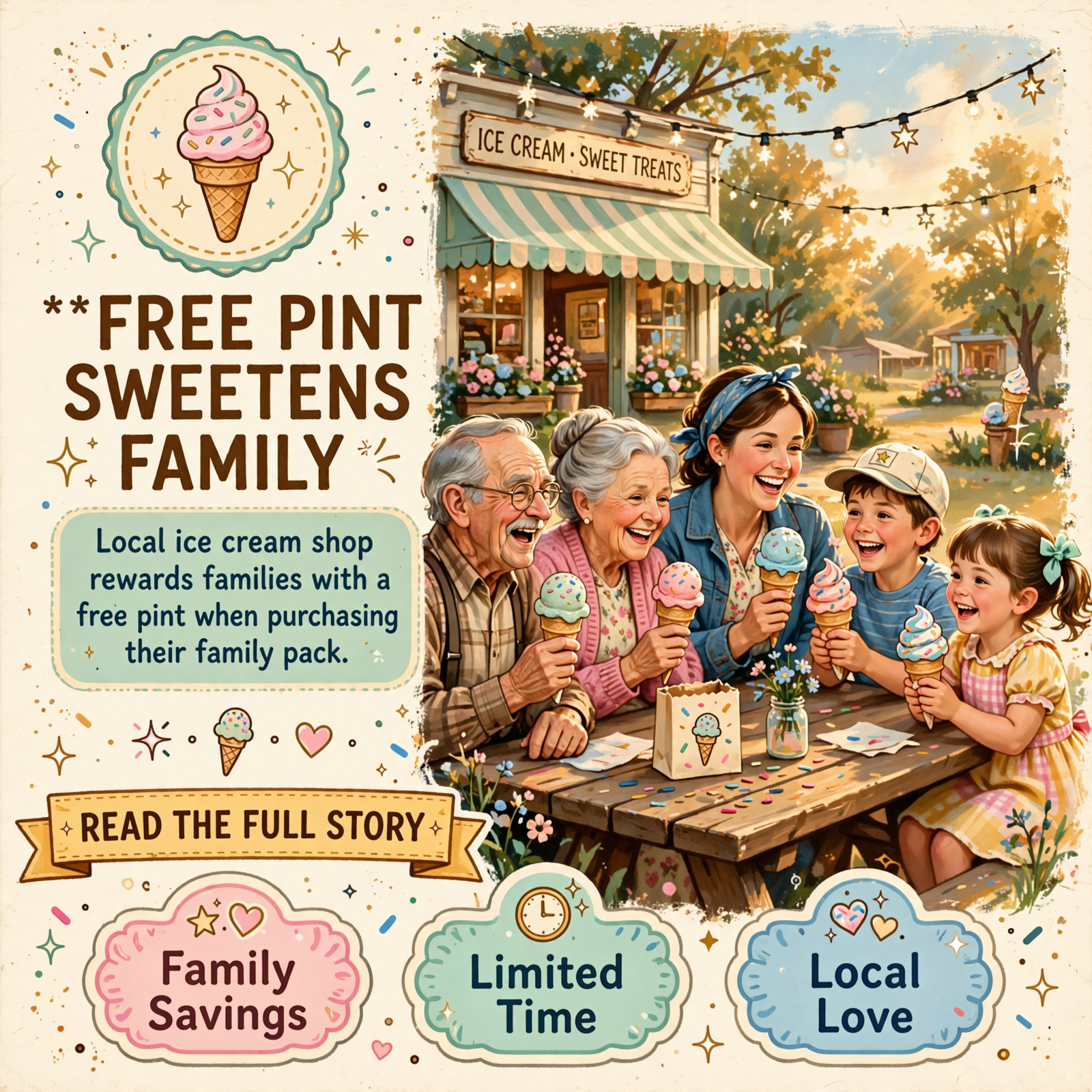 Featured image for "🍦 Free Pint with Family Pack at Udder Yum Ice Cream Shoppe in Dunlap"