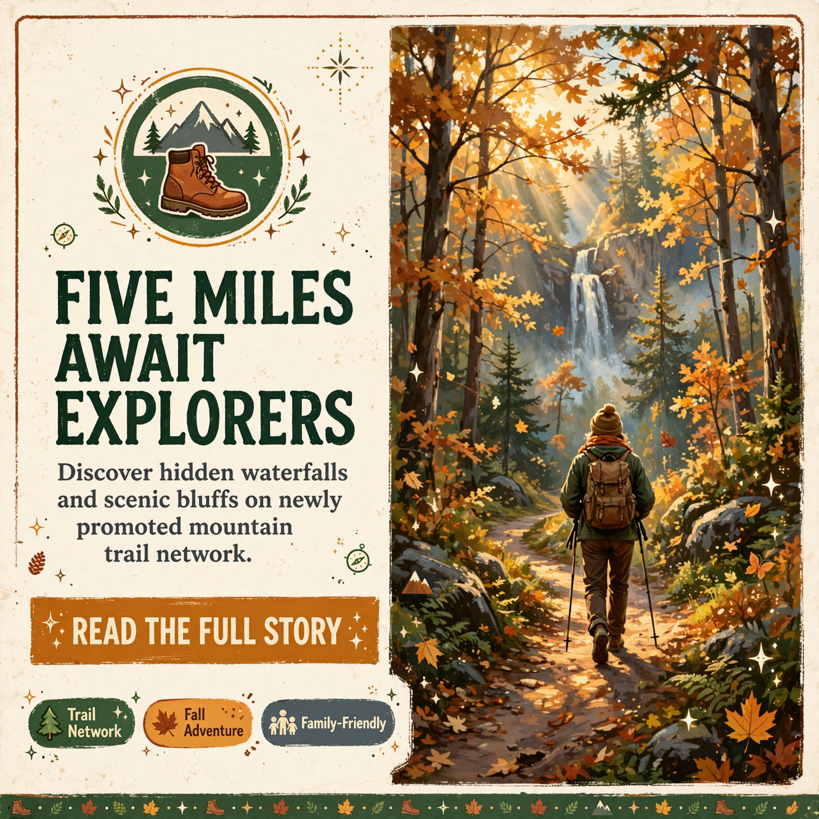 Featured image for "🥾 Five Miles of Mountain Trails Await at Sasquatch Farm Scenic RV Park & Campground in South Pittsburg"