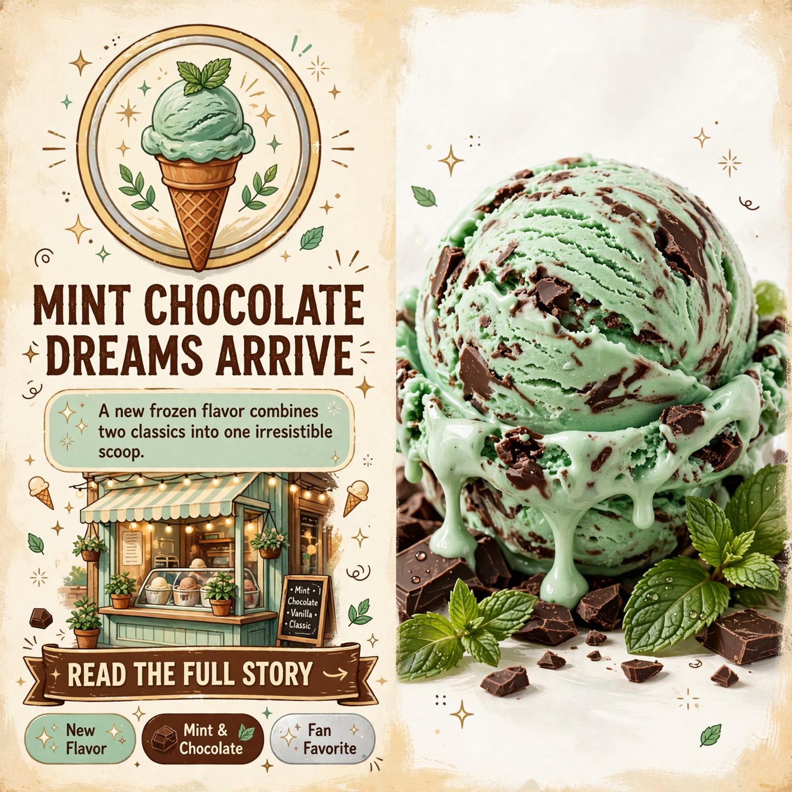 Featured image for "🍫🍃 Mint Moose Tracks Ice Cream Arrives at Sweet Treats in Fort Oglethorpe"