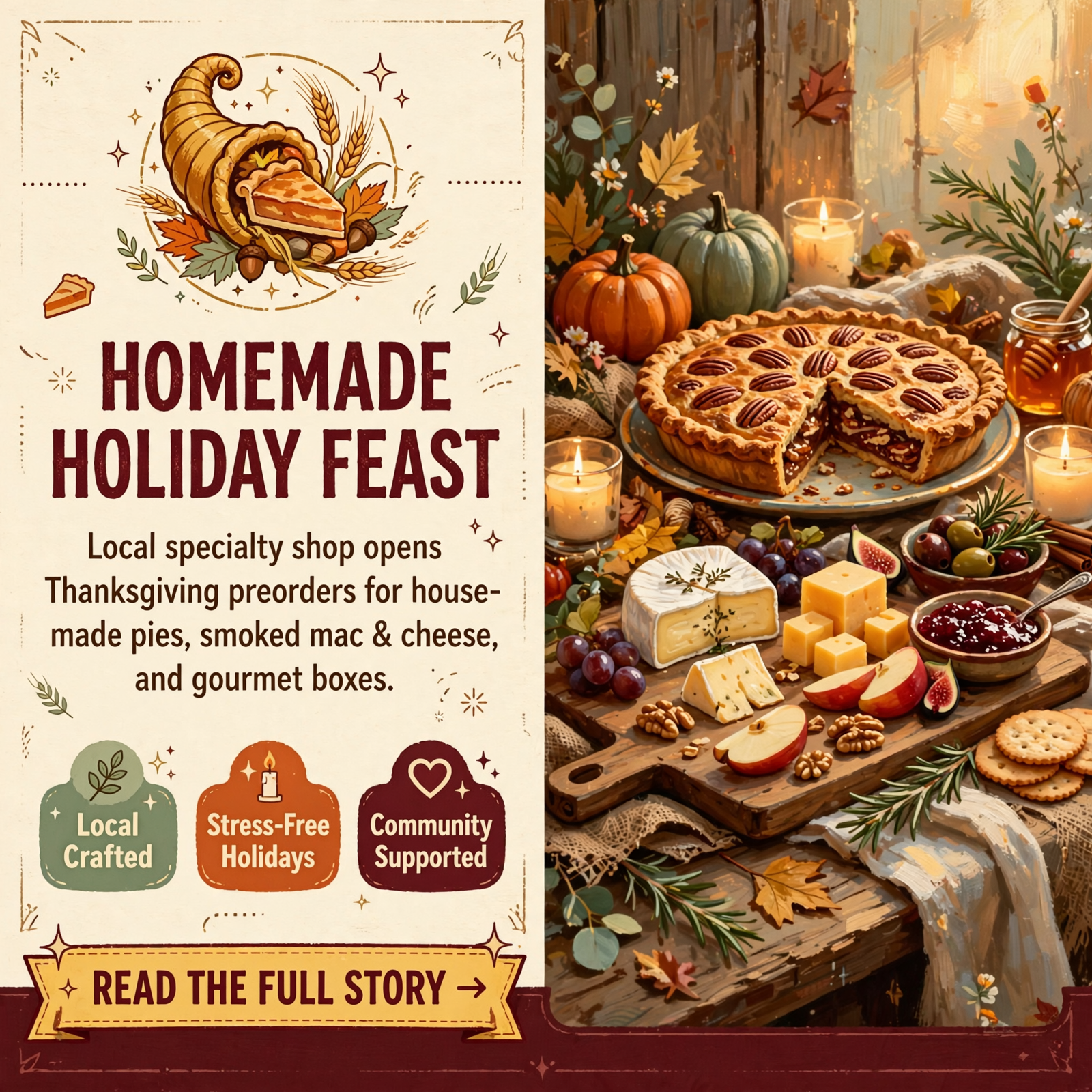 Featured image for "🦃 Homestead Mercantile Opens Thanksgiving Preorders in Crossville"