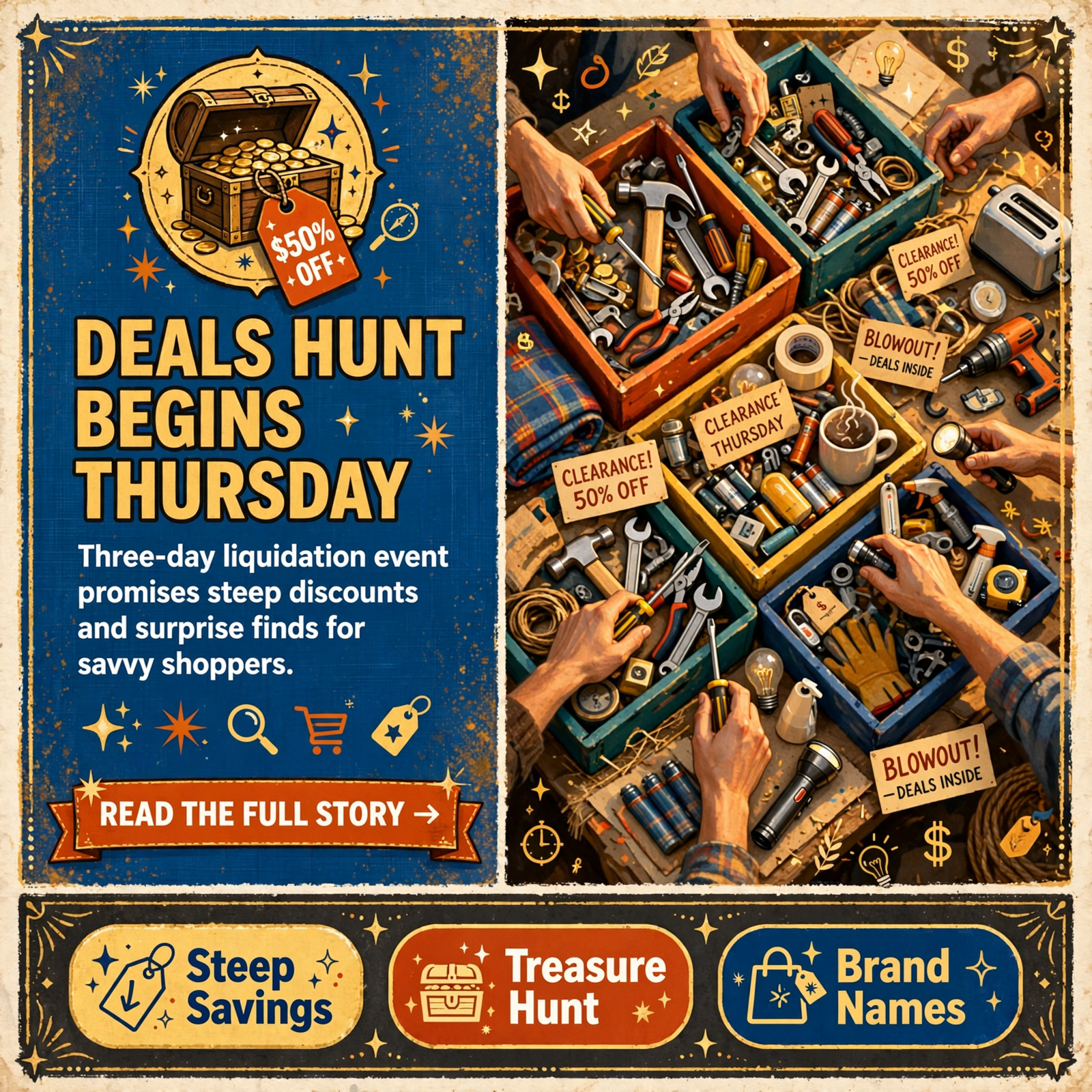 Featured image for "🛍️ Liquidation Station Sale Creek Offers Steep Discounts Thursday Through Saturday"
