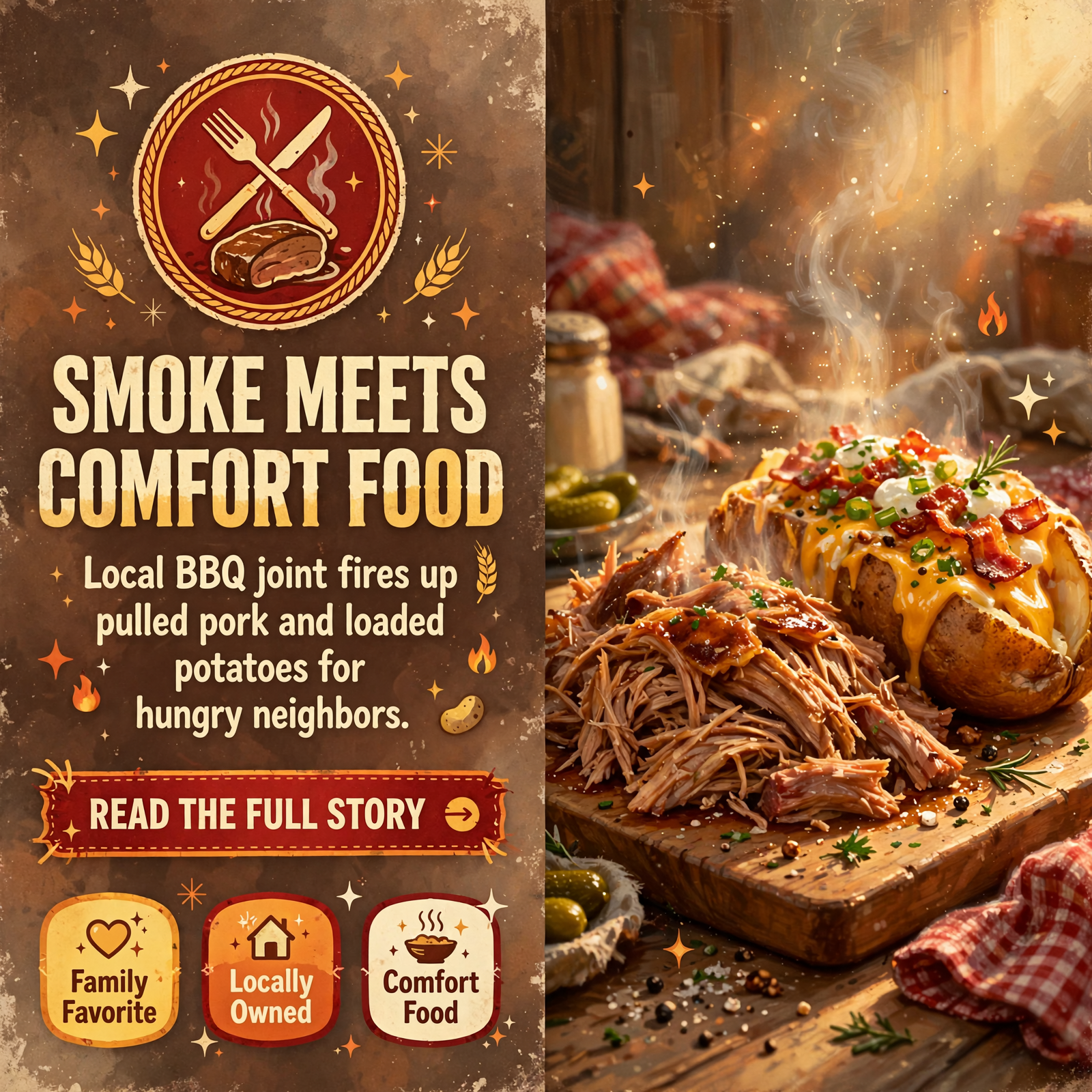 Featured image for "🍖 Off the Farm Barbque Serves Up BBQ Favorites and Loaded Potatoes in Soddy Daisy"