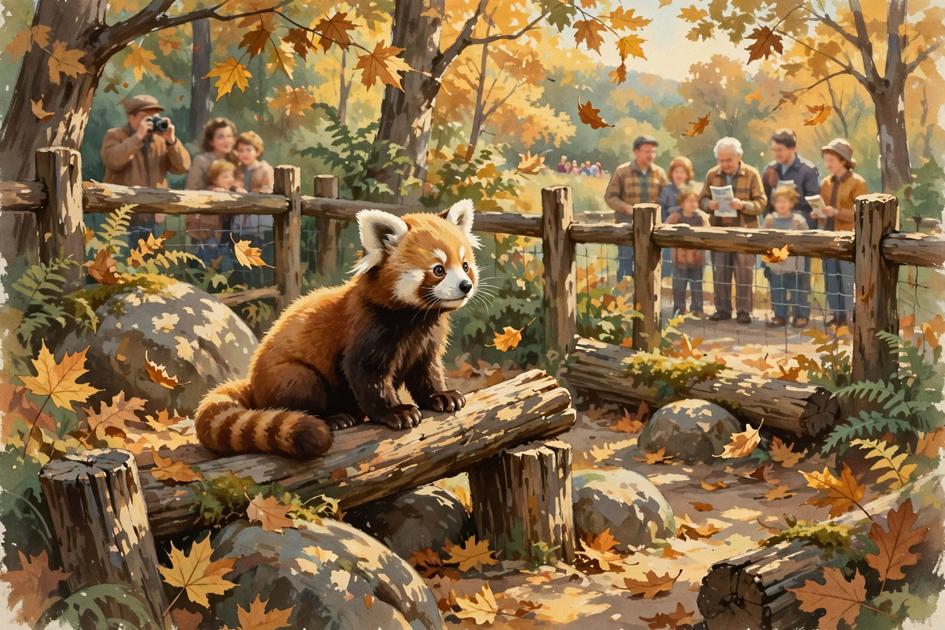 Illustration for 🐼 Sunday, Oct. 18: An Easy Day — Tractors, a Playground or a Red Panda