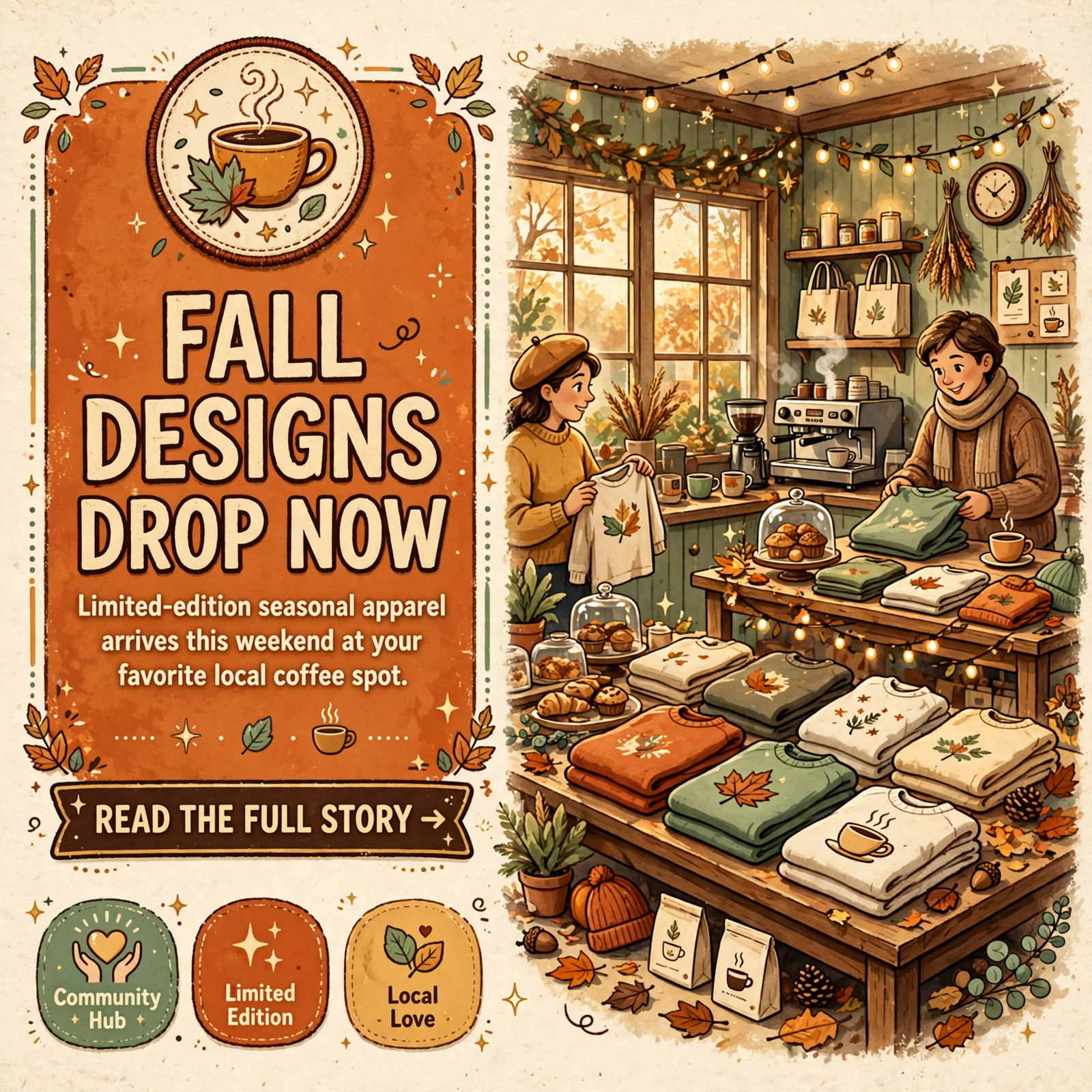 π¨ Fall Shirt Designs Arrive at Mercantile Coffee Co . in Powells Crossroads β Featured Image Featured image for "π¨ Fall Shirt Designs Arrive at Mercantile Coffee Co . in Powells Crossroads"