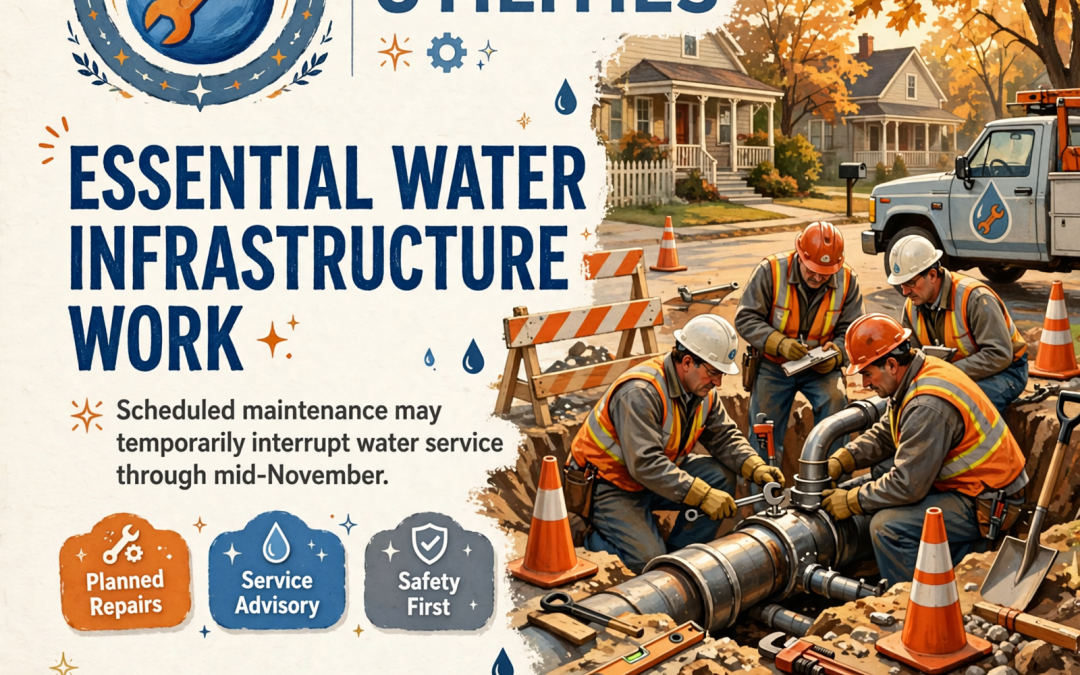 💧 Water Line Maintenance Scheduled in Sparta Through Mid-November