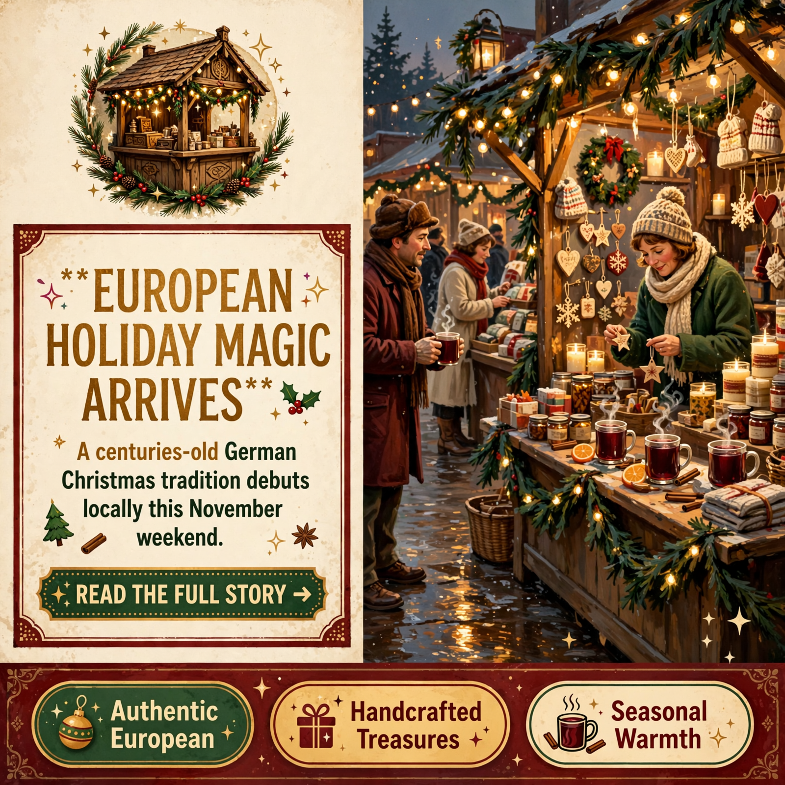 Featured image for "🎄 Inaugural Christkindlmarkt Comes to Coolidge Park in Chattanooga"