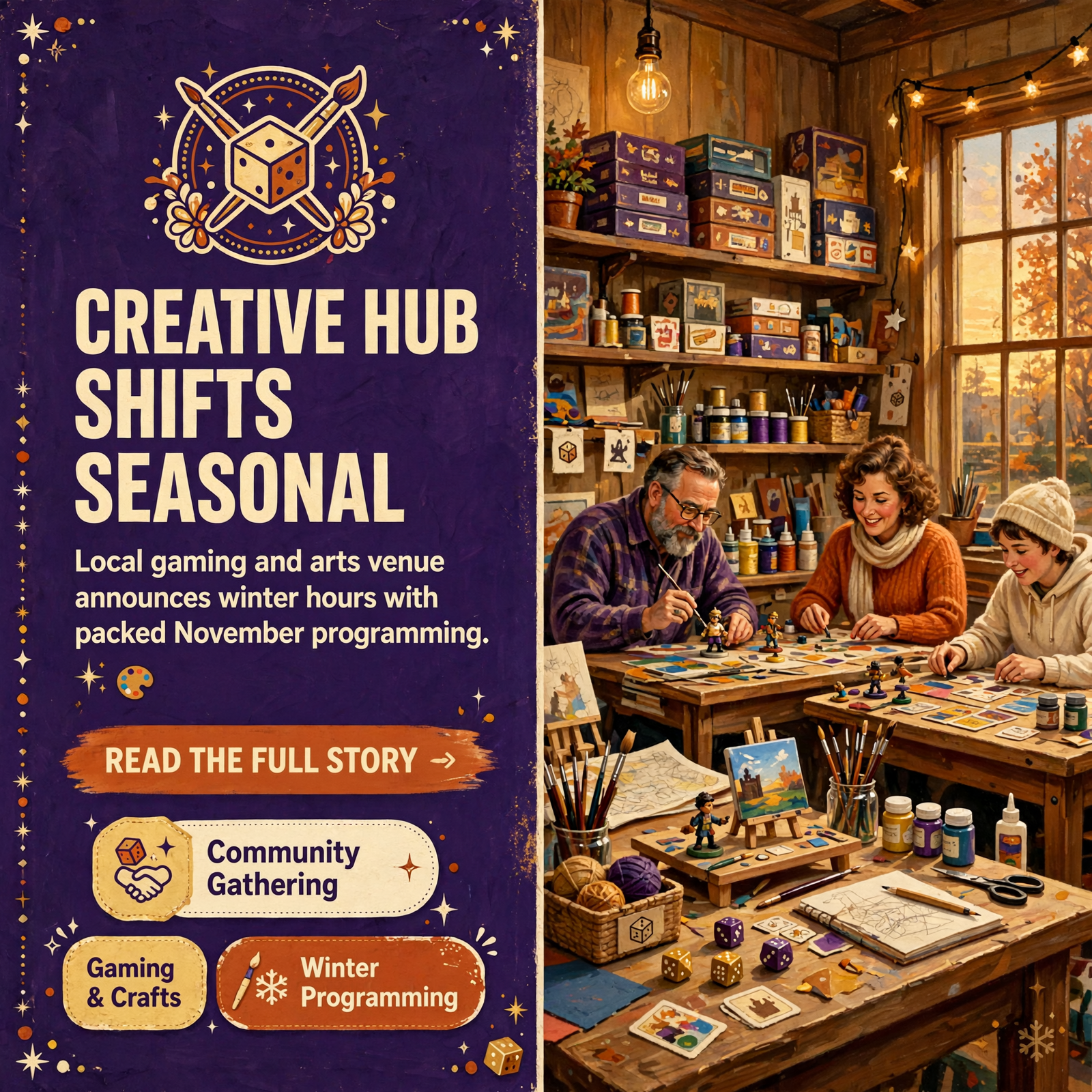 Featured image for "🎲 The Lazy Buzzard Announces November Calendar with Winter Hours in Pikeville"