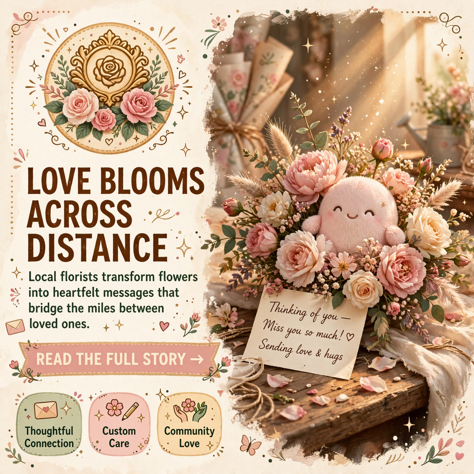 Featured image for "💐 Custom Floral Arrangements Deliver Love Across Distance in Soddy-Daisy"