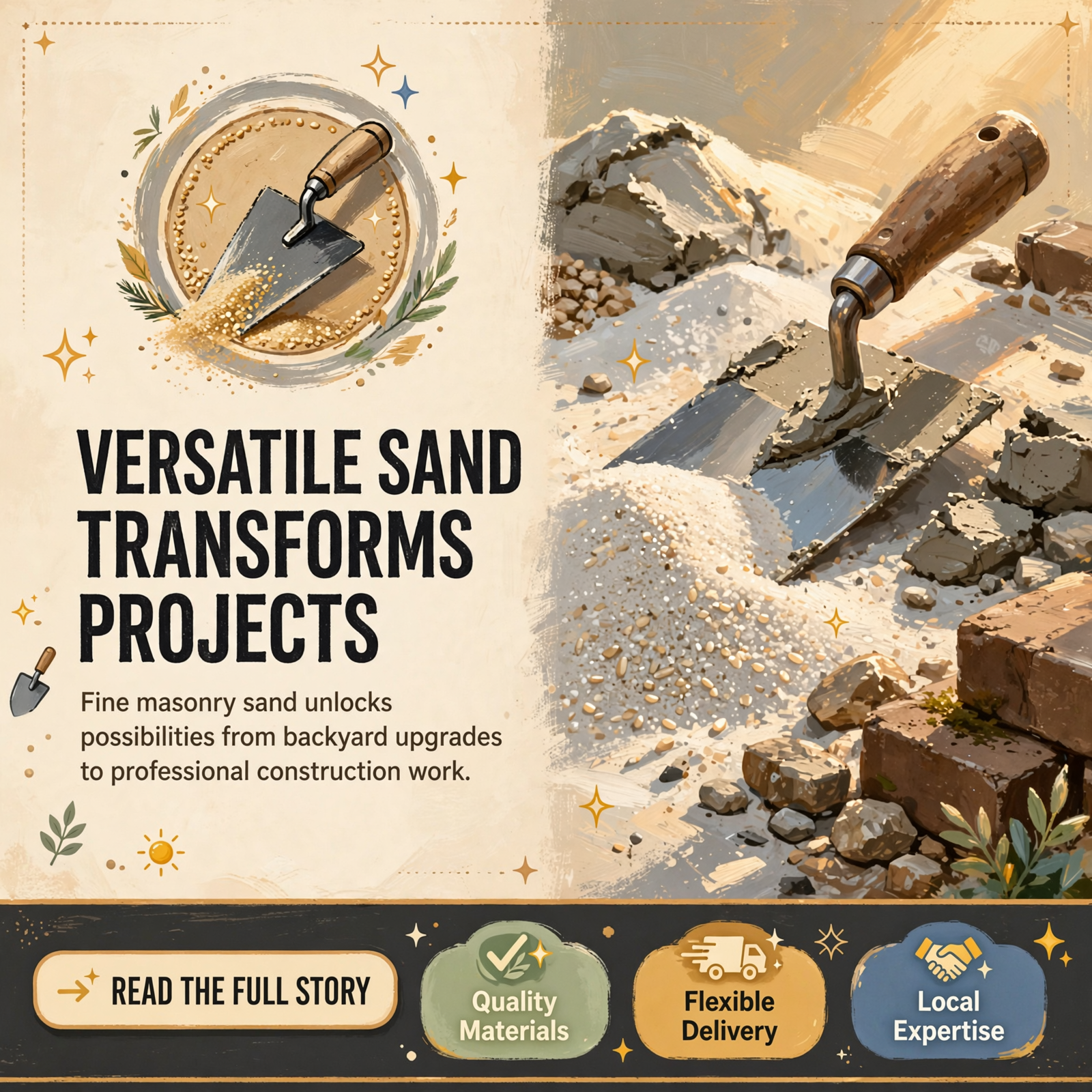 🪨 White Masonry Sand: A Versatile Material for Your Next Project — Featured Image Featured image for "🪨 White Masonry Sand: A Versatile Material for Your Next Project"