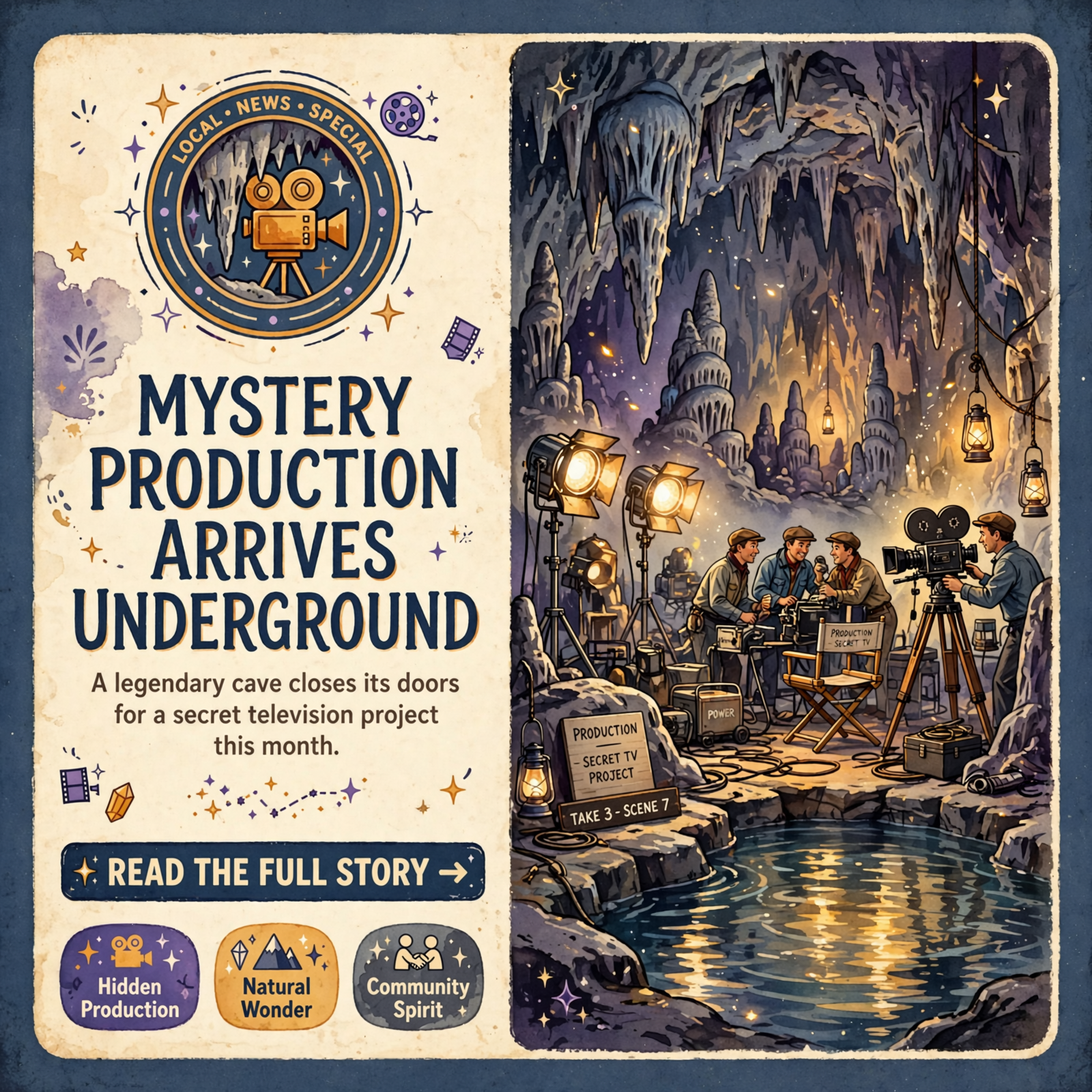Featured image for "Cumberland Caverns Closes for TV Show Filming in McMinnville 📺🦇"