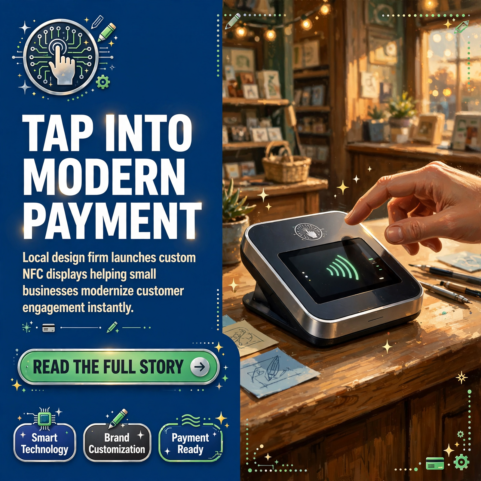 Featured image for "🎯 Yet Design LLC Introduces Custom NFC Display Products for Small Business"