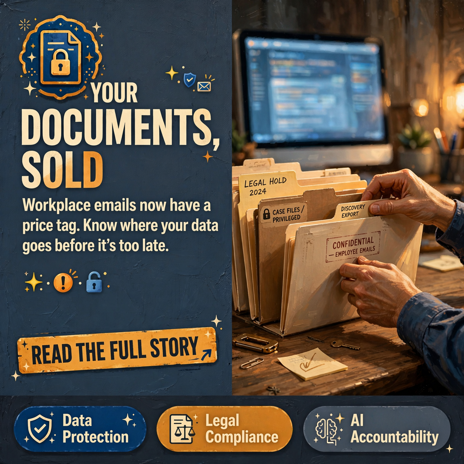 π¬ Where Do Your Documents Go? An Airline’s Emails for Sale, Google’s Document Checker That Keeps Files a Year, and aβ¦ Featured image for "π¬ Where Do Your Documents Go? An Airline's Emails for Sale, Google's Document Checker That Keeps Files a Year, and a Judge Who Showed aβ¦
