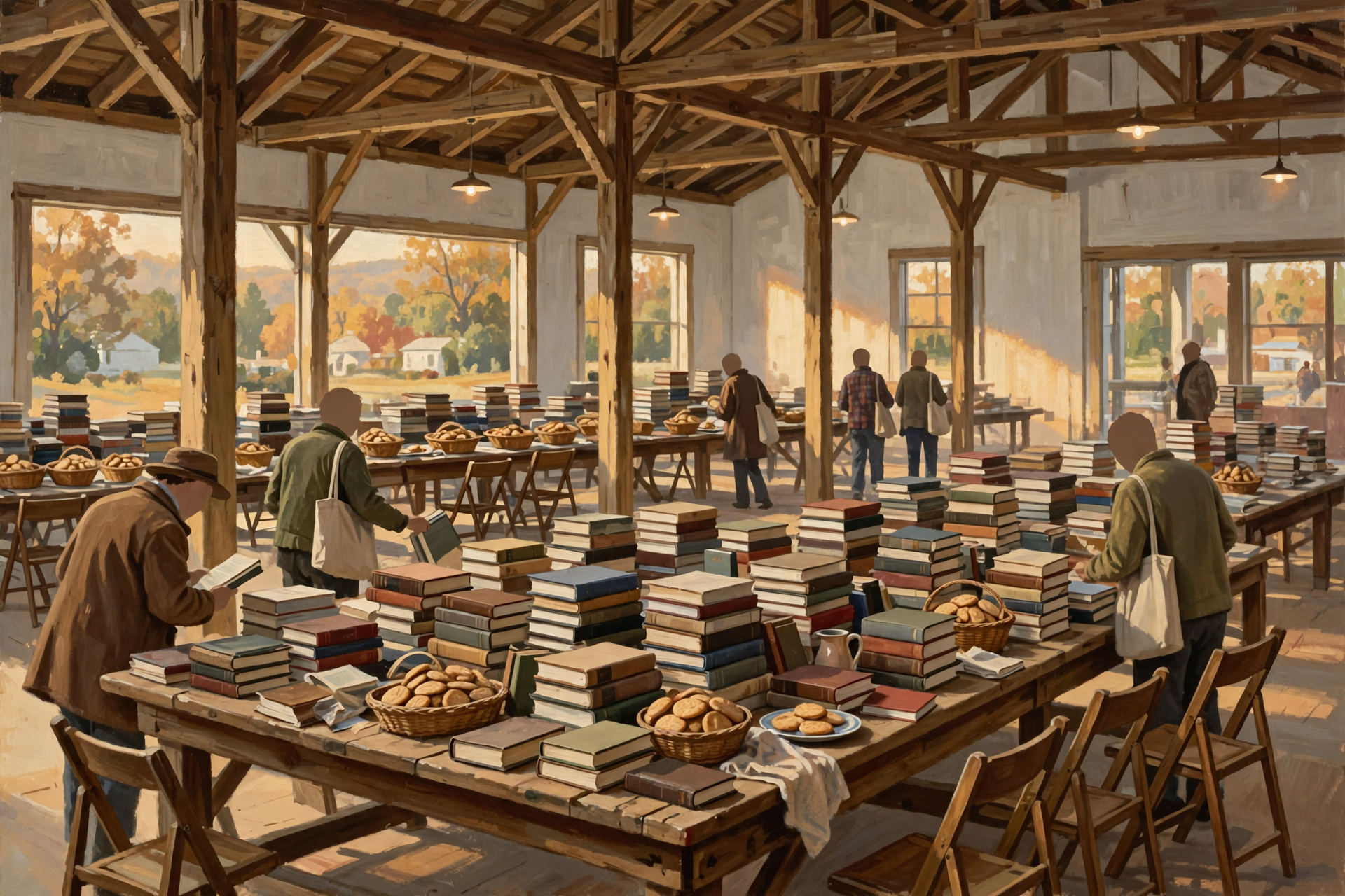 Illustration for ☕ Monday to Thursday Next Week: Meetings, Biscuits and Books
