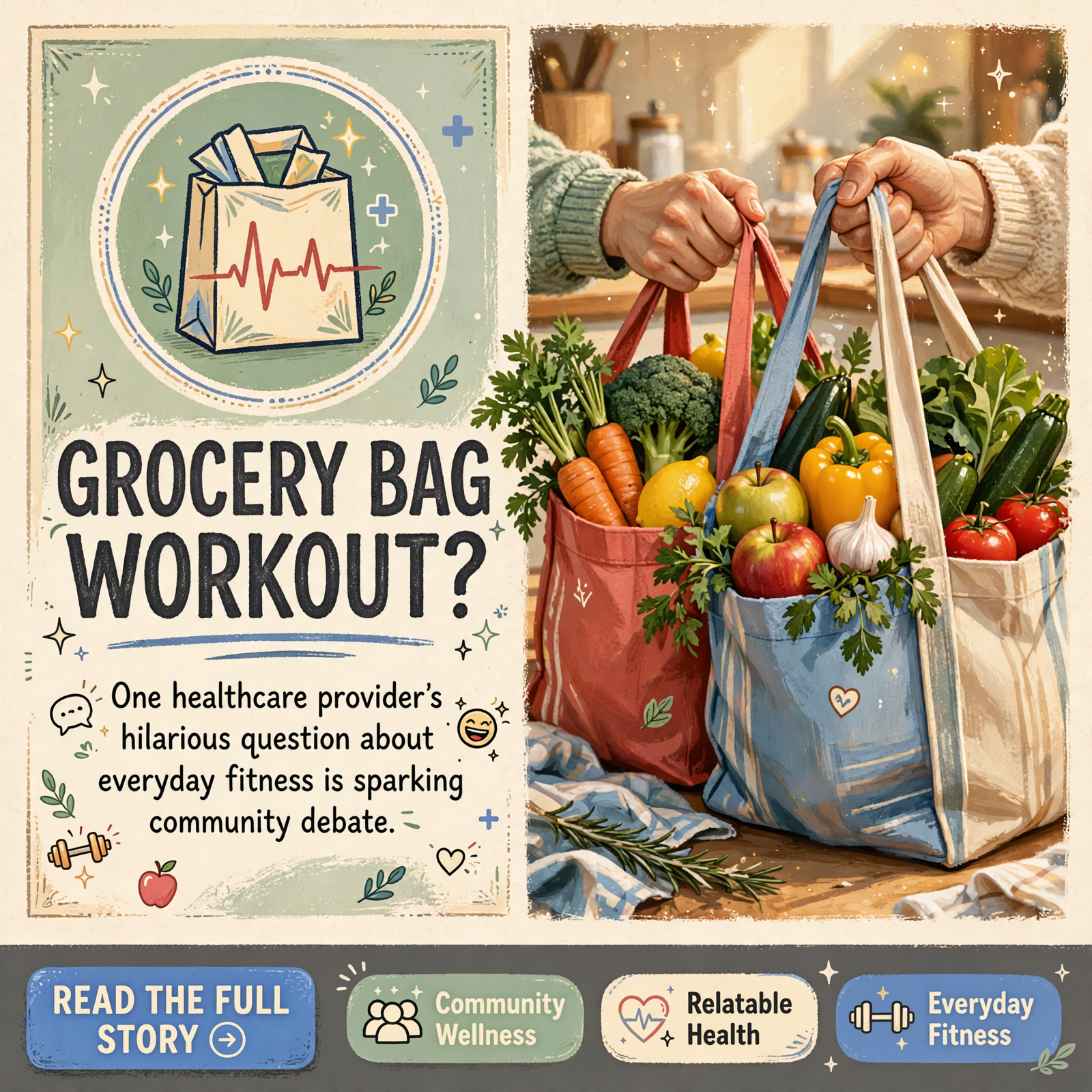 ๐ช Be Well Medical Asks: Does Carrying All the Groceries in One Trip Count as a Workout? โ Featured Image Featured image for "๐ช Be Well Medical Asks: Does Carrying All the Groceries in One Trip Count as a Workout?"