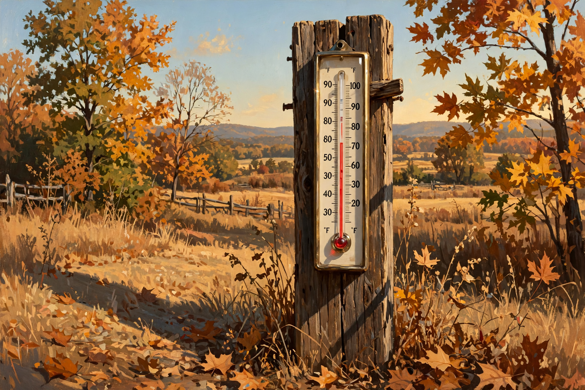 Illustration for π‘οΈ A Record 92 Yesterday, One More Hot Day Today, Then a Real Fall Turn