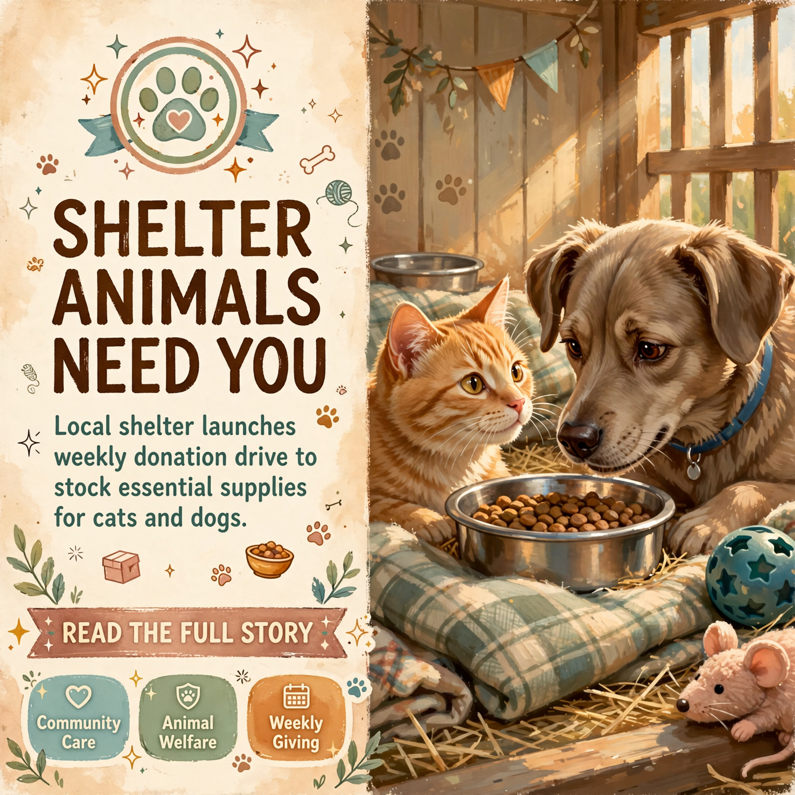 Featured image for "🐾 MARC Seeks Donations for Shelter Animals This Week"