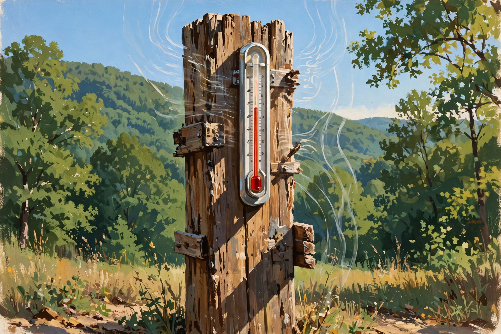 Illustration for 🏆 Chattanooga Hits a Record 92, Burn Season Opens Today, and Saturday Night Dips to 38: Your Weather & Outdoors Ahead