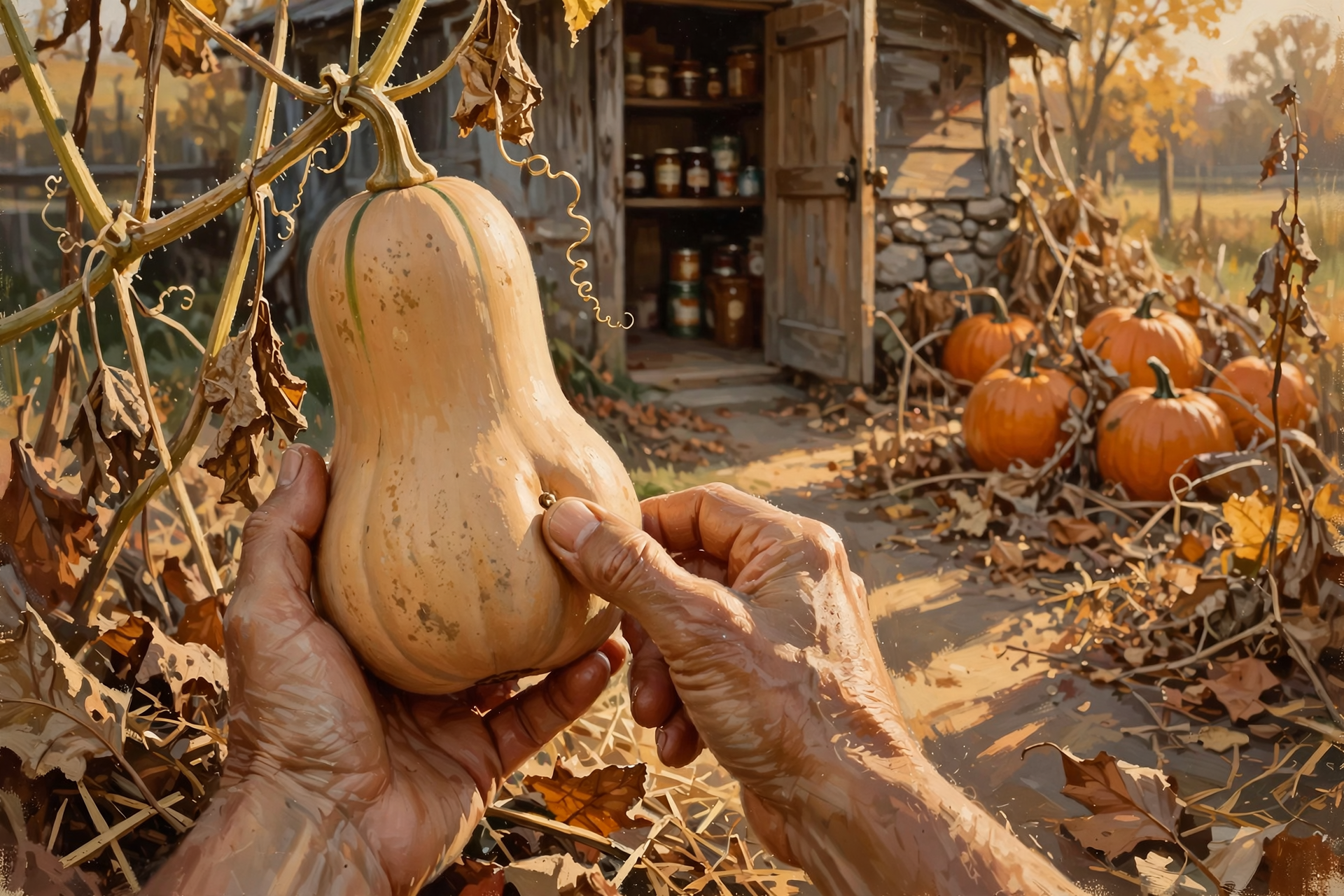 Illustration for 🎃 Pumpkins and Winter Squash to the Pantry Before Saturday Night