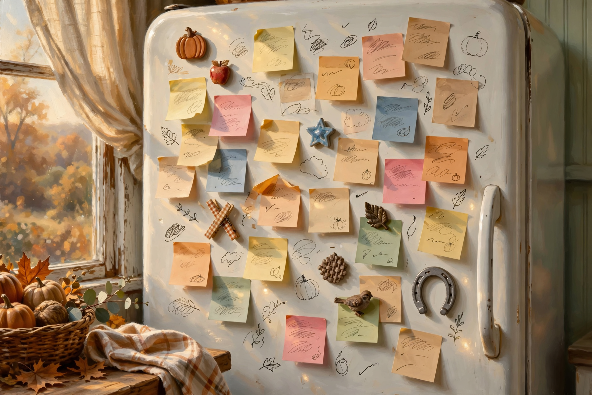 Illustration for 📌 Sticky Notes for the Fridge